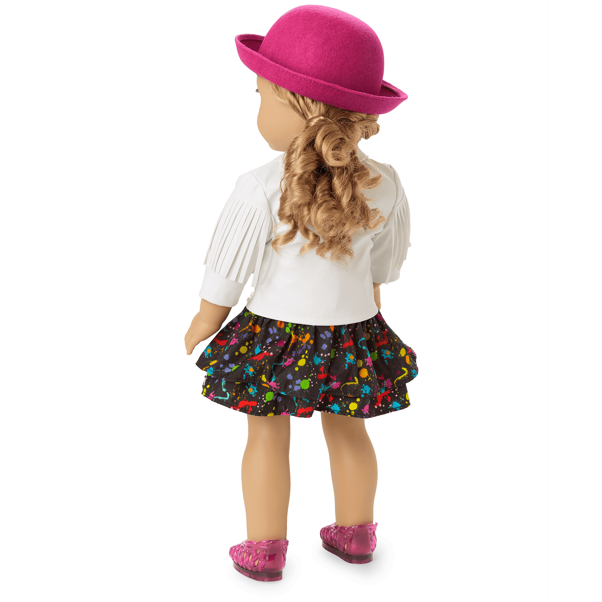 Courtney’s™ White Fringe Jacket for 18-inch Dolls (Historical Characters)
