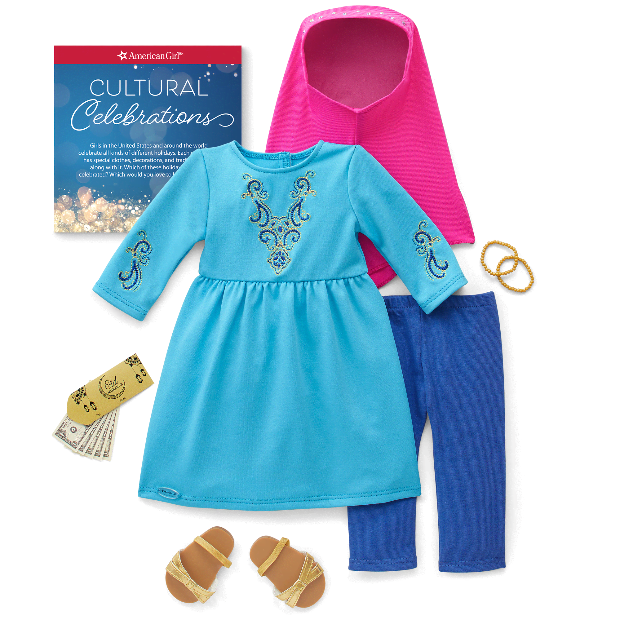 Eid al-Fitr Celebration Outfit for 18-inch Dolls