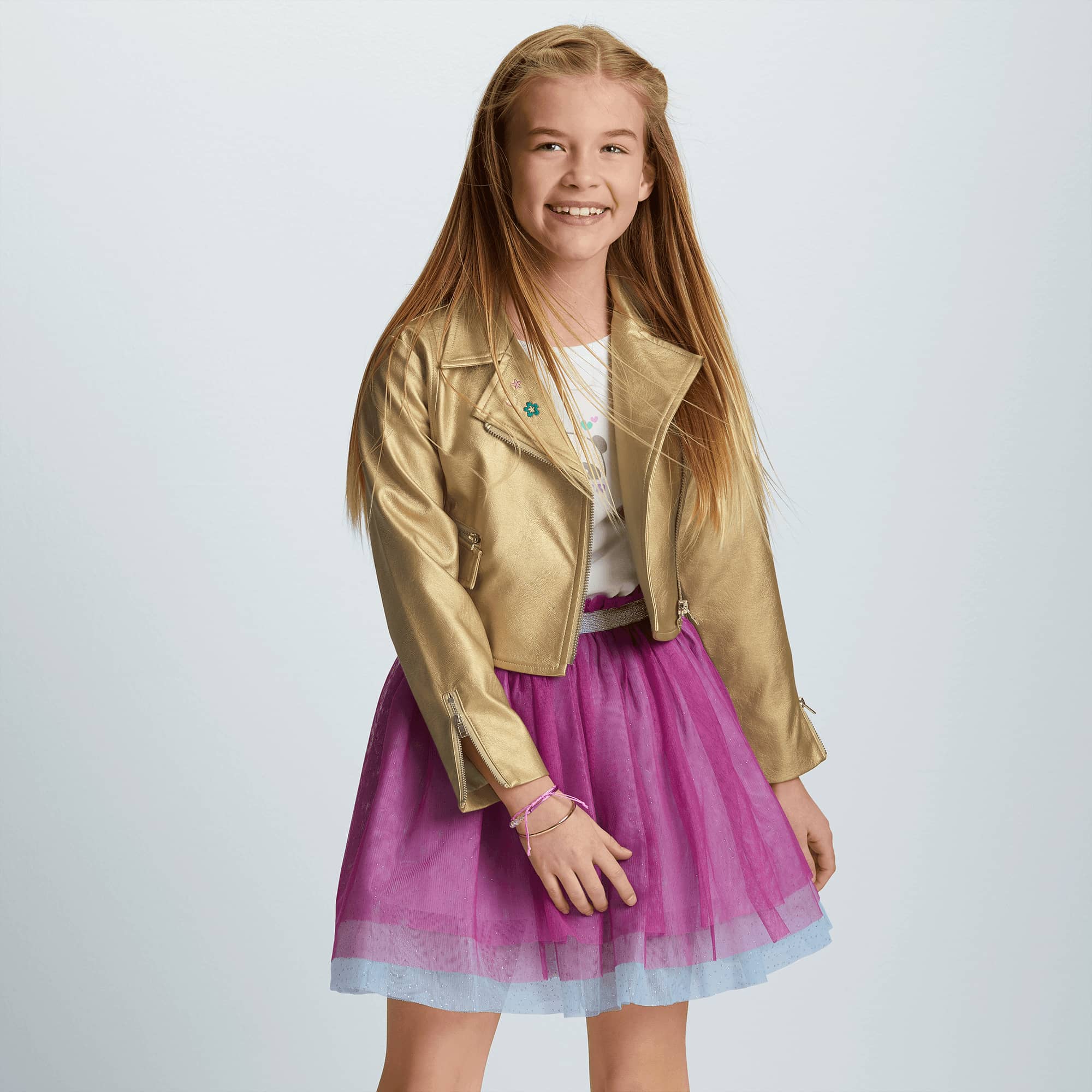 Gold Moto Jacket for Girls American Girl