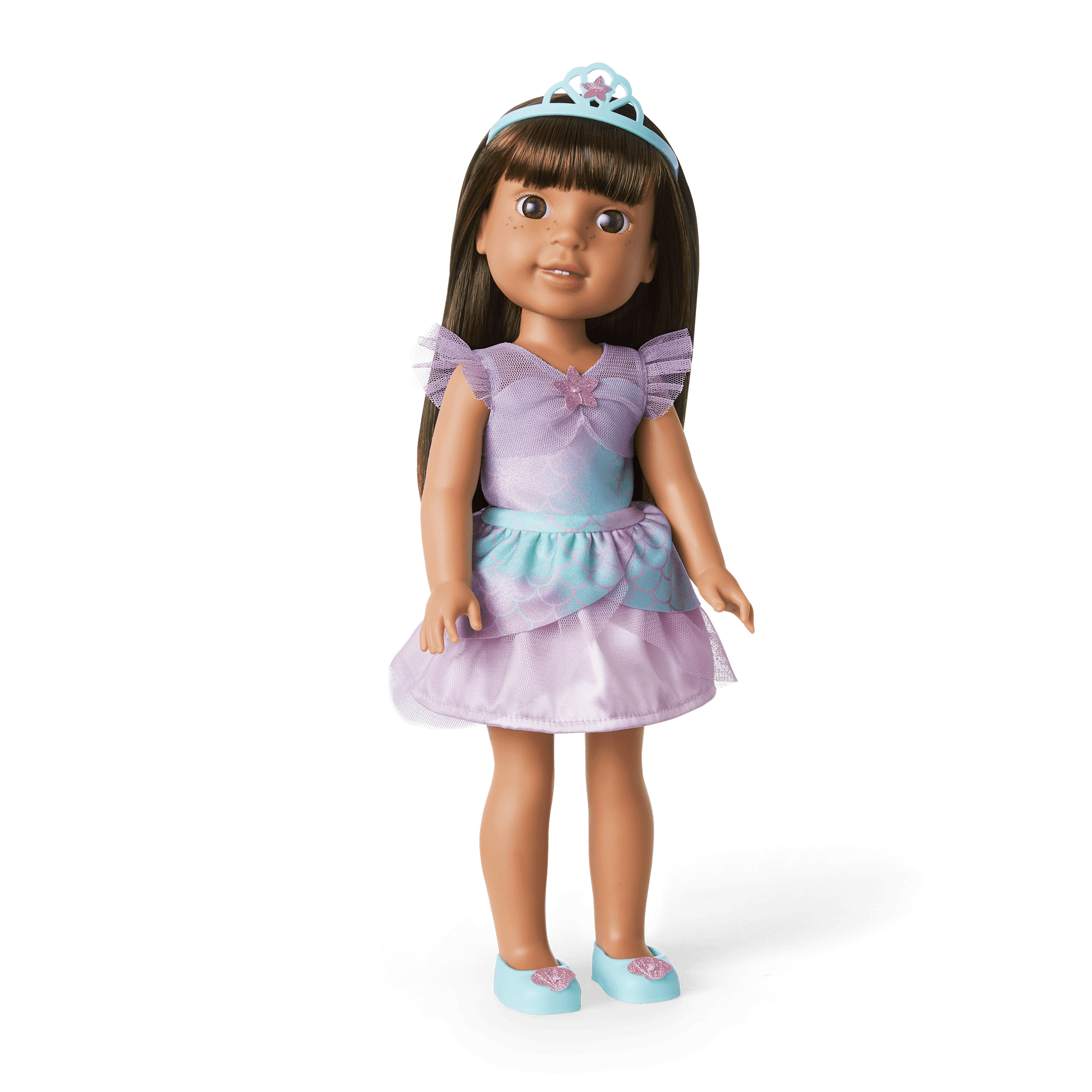 2-in-1 Sparkly Mermaid Outfit for WellieWishers™ Dolls