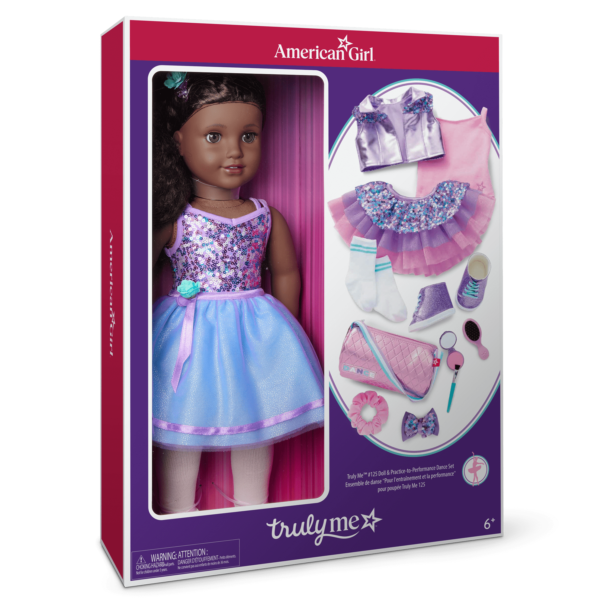 Truly Me 127 Doll Dance Set Curly Hair American Girl