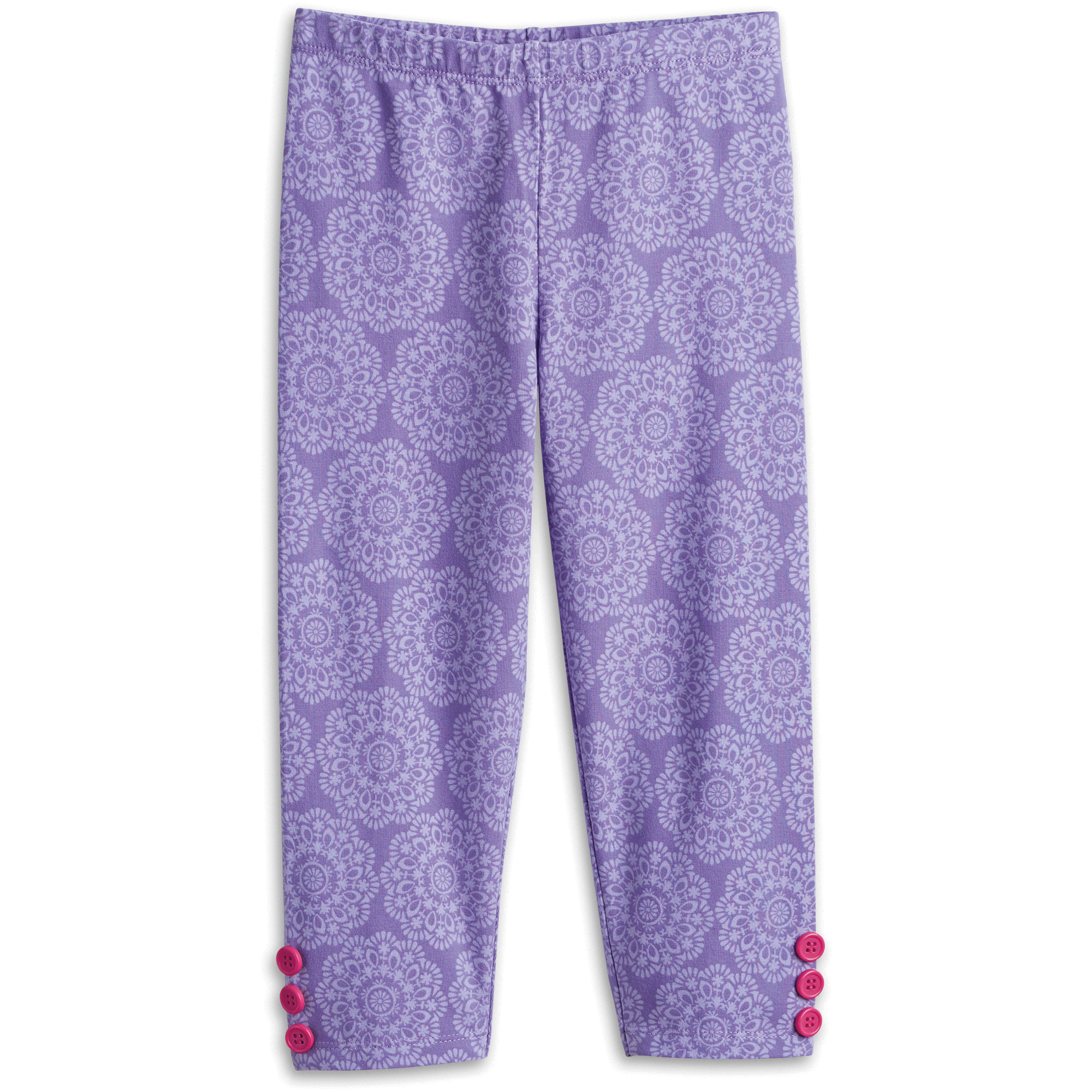 Playful Floral Leggings for Little Girls