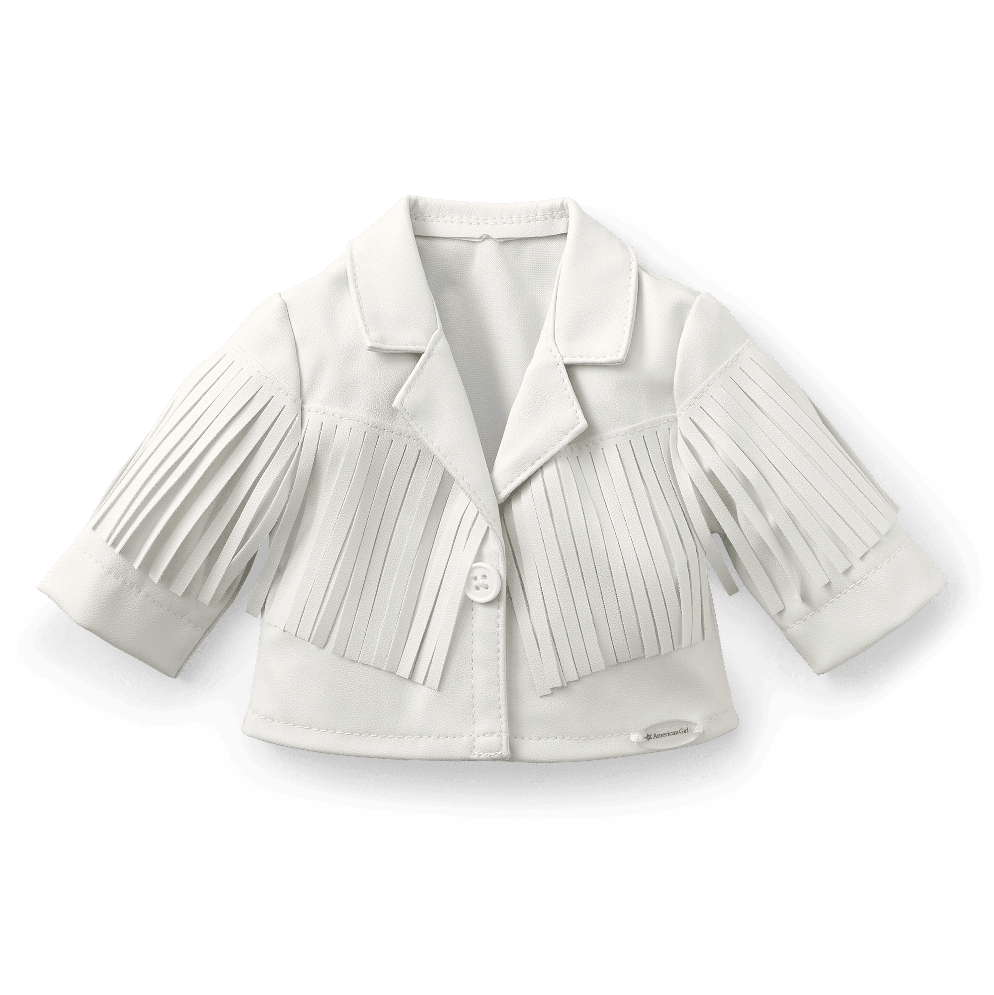 Courtney s White Fringe Jacket for 18 inch Dolls American Girl