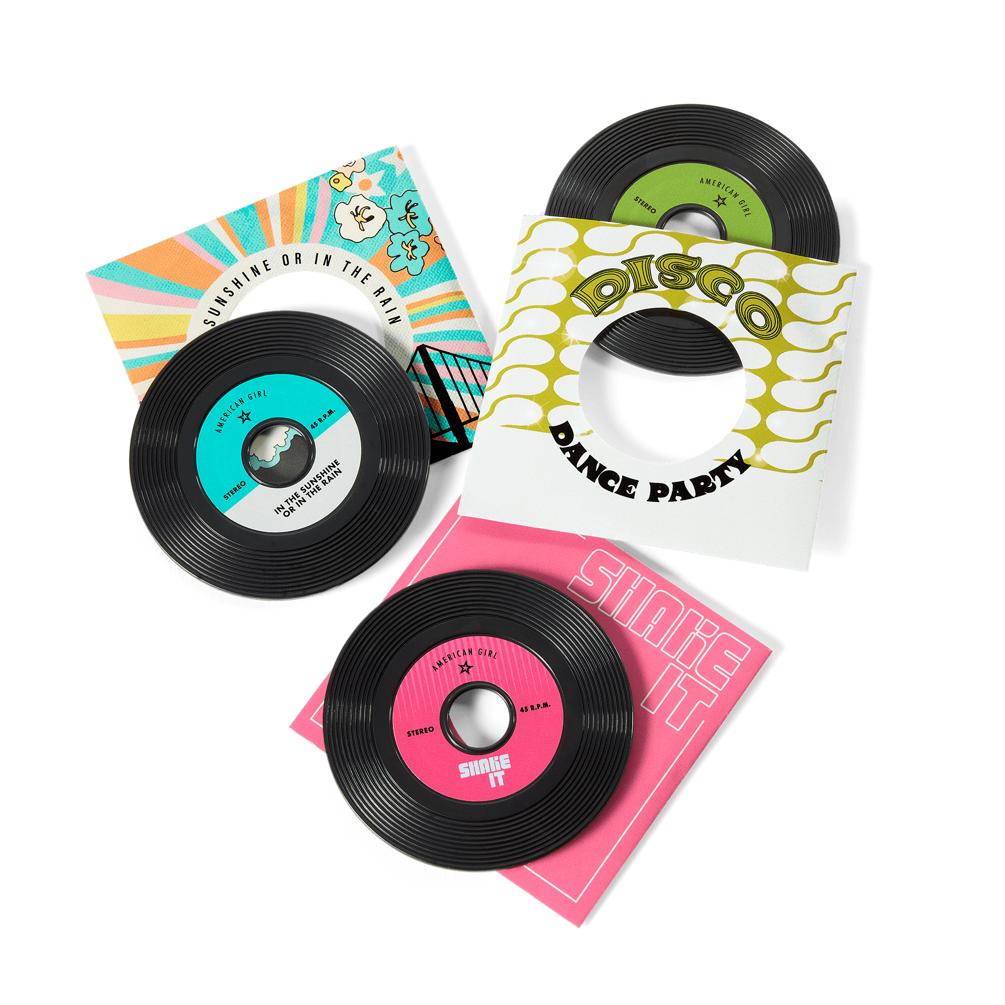 Julie’s™ Record Player & Accessories for 18-inch Dolls (Historical Characters)