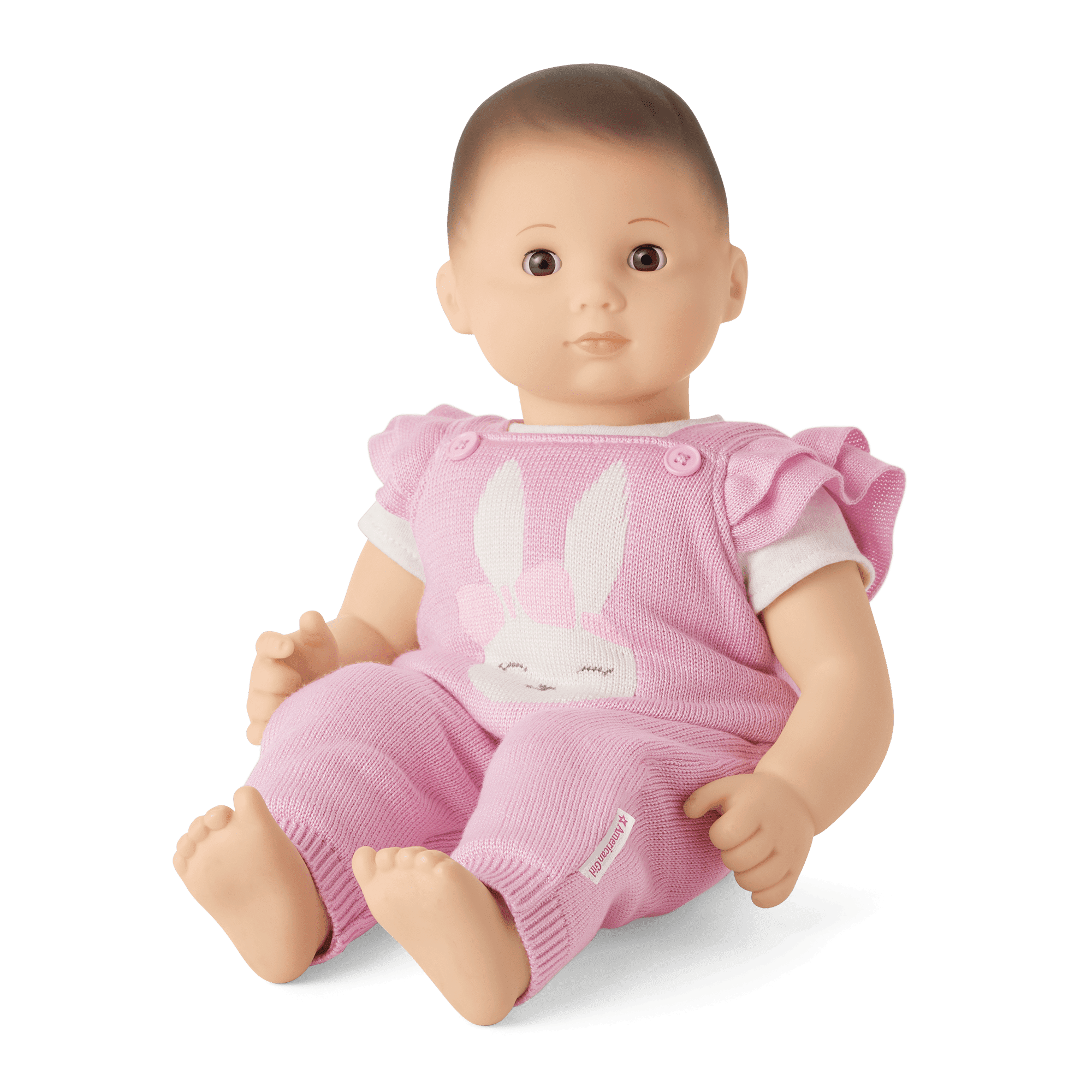 Pink Bunny Overalls Set for Bitty Baby® Dolls