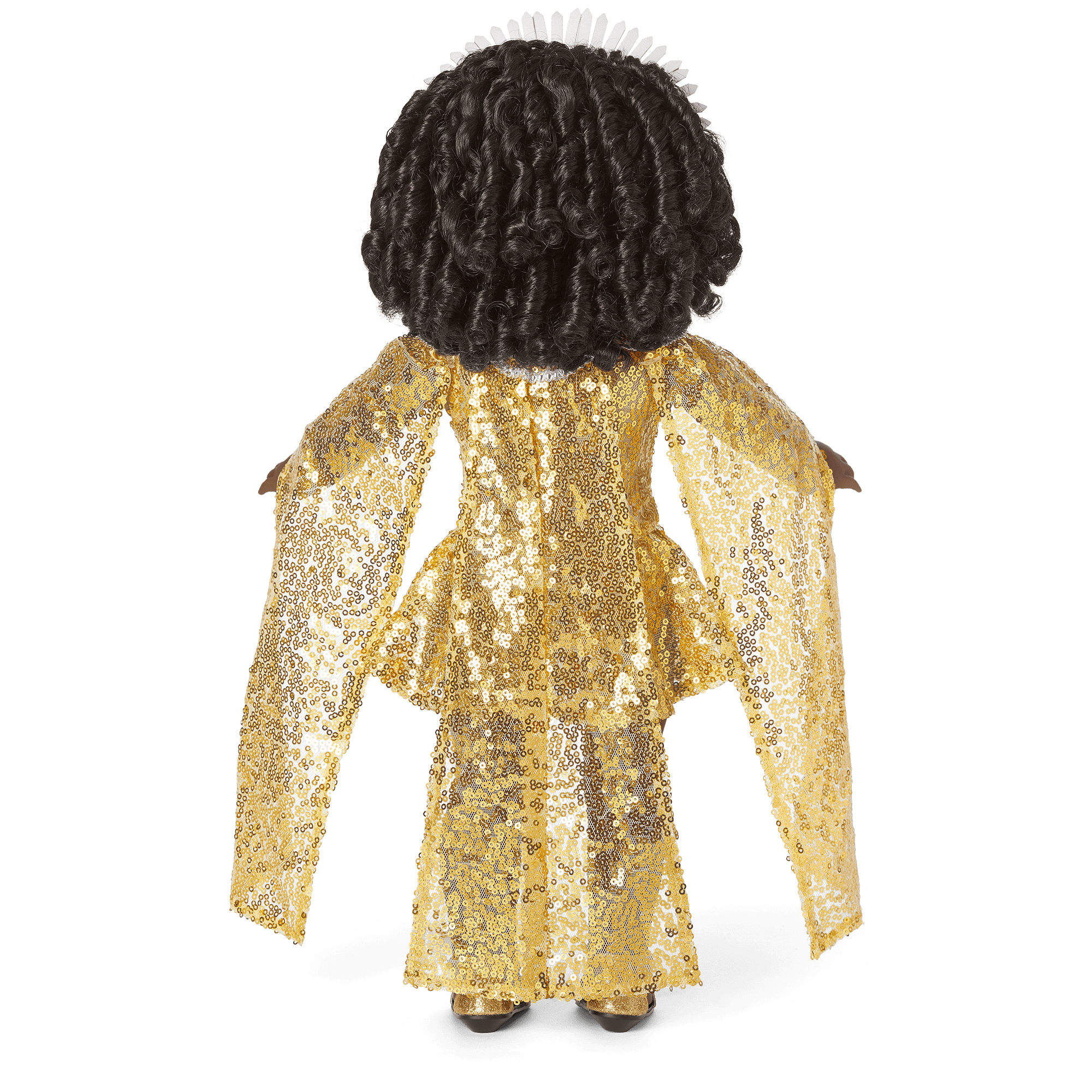 Glitzy Sequin Gown & Capelet Outfit for 18-inch Dolls (Historical Characters)