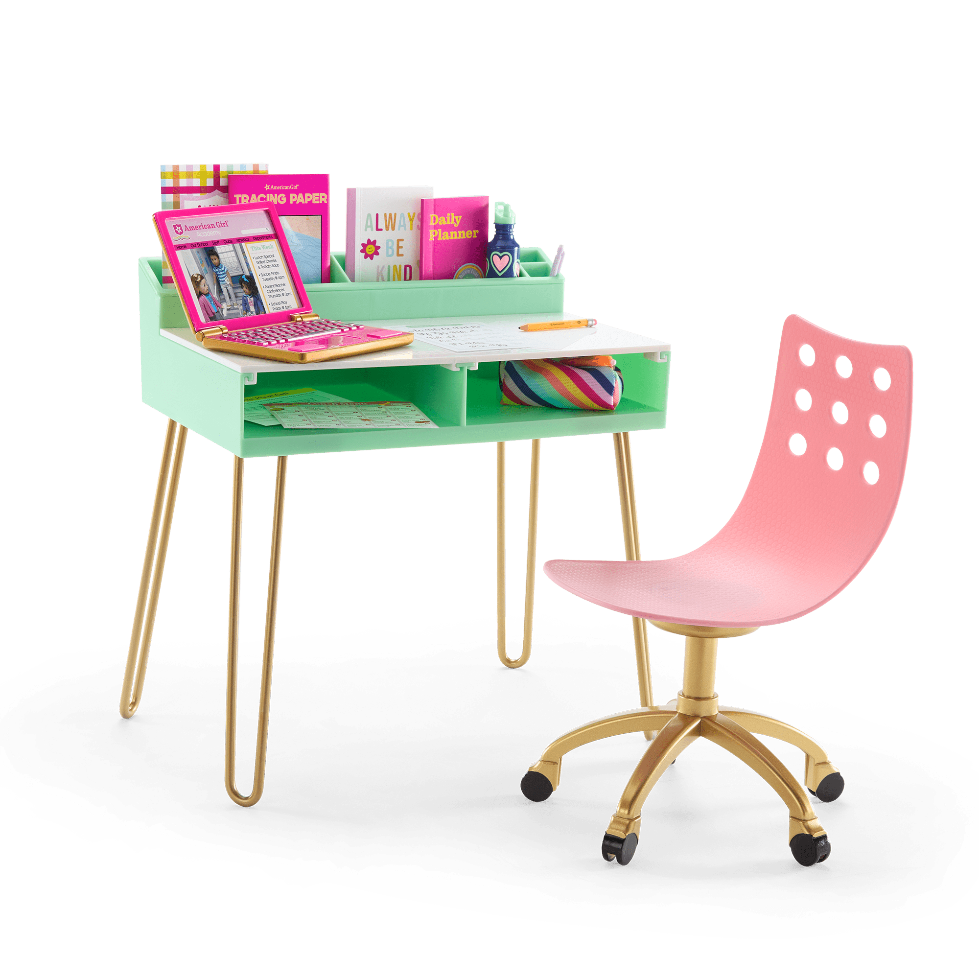 Write On Desk Set for 18 inch Dolls American Girl