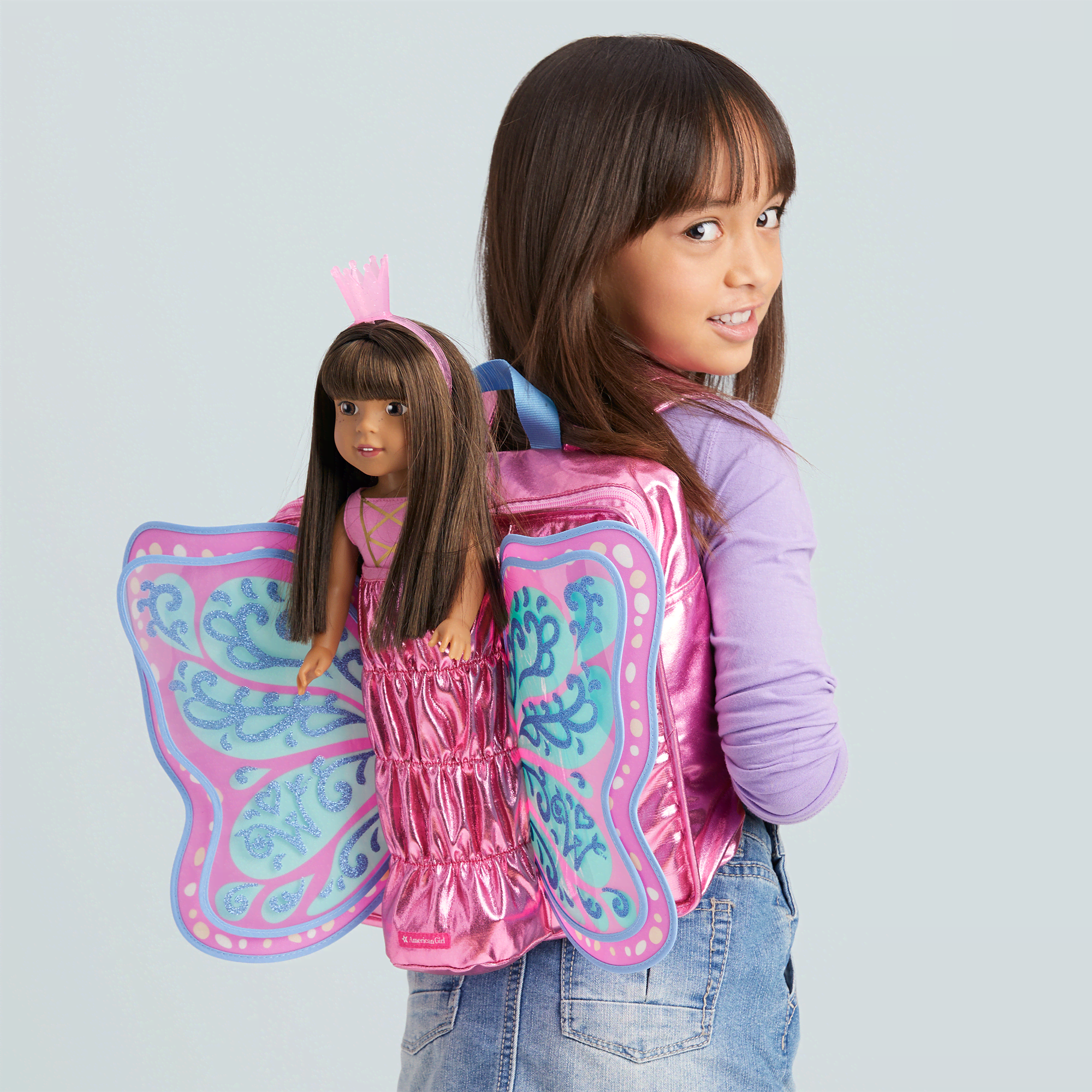 WellieWishers Flutter Wings Doll Carrier American Girl