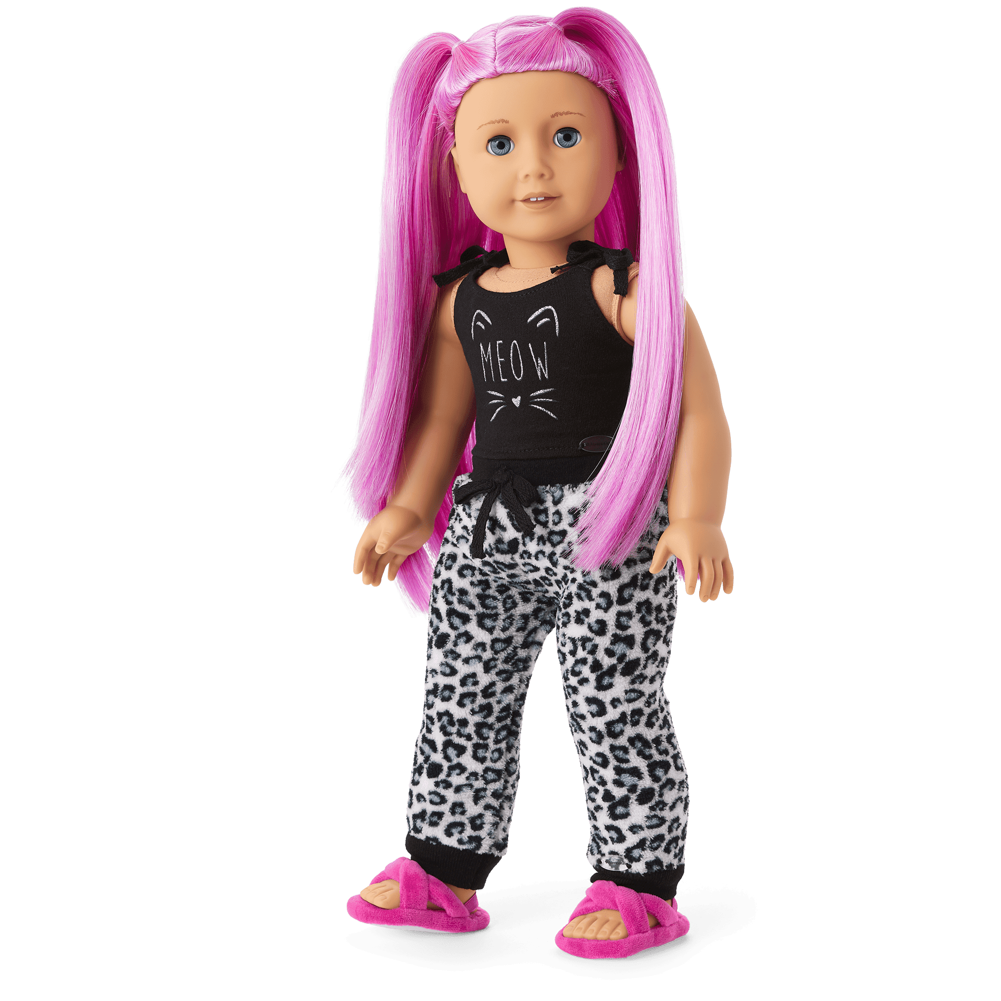 Snow Leopard Joggers for 18-inch Dolls