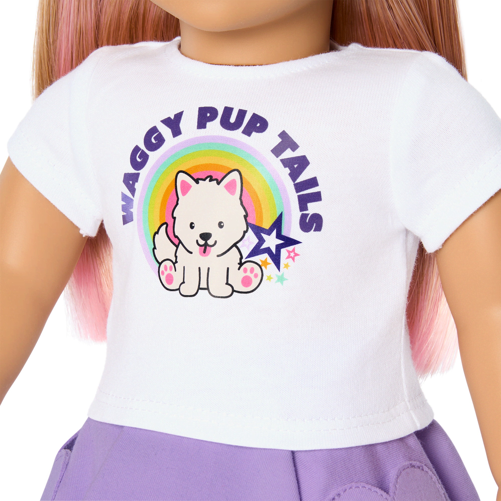 Summer’s™ Waggy Pup Tails™ Outfit for 18-inch Dolls (Girl of the Year™ 2025)