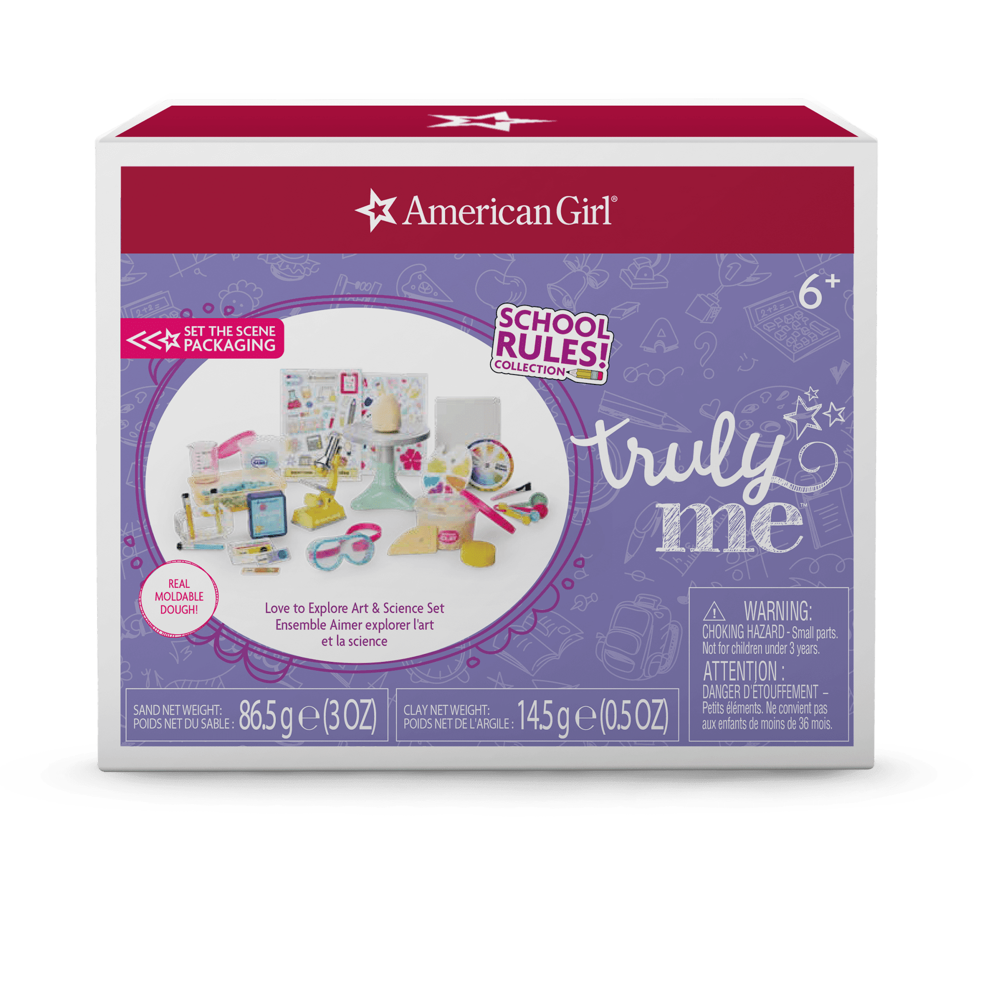 American girl doll art set sales