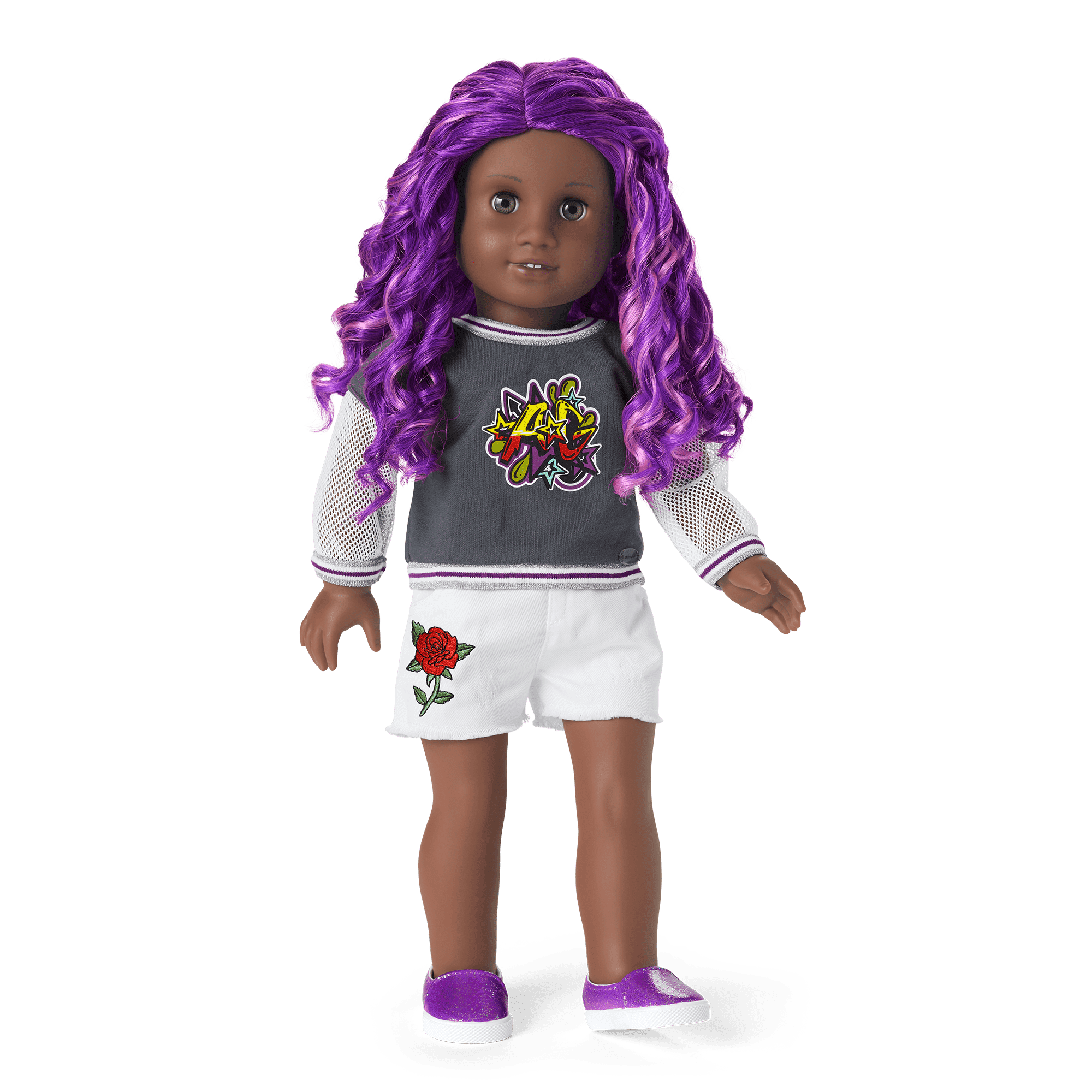 Truly Me™ Doll #91 in Girly Graffiti + Chic & Stylish Accessories