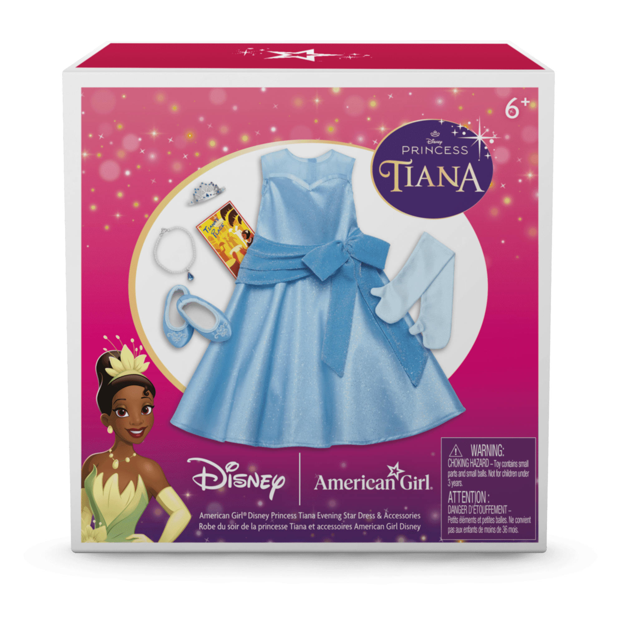 American Girl® Disney Princess Tiana Evening Star Dress & Accessories for 18-inch Dolls