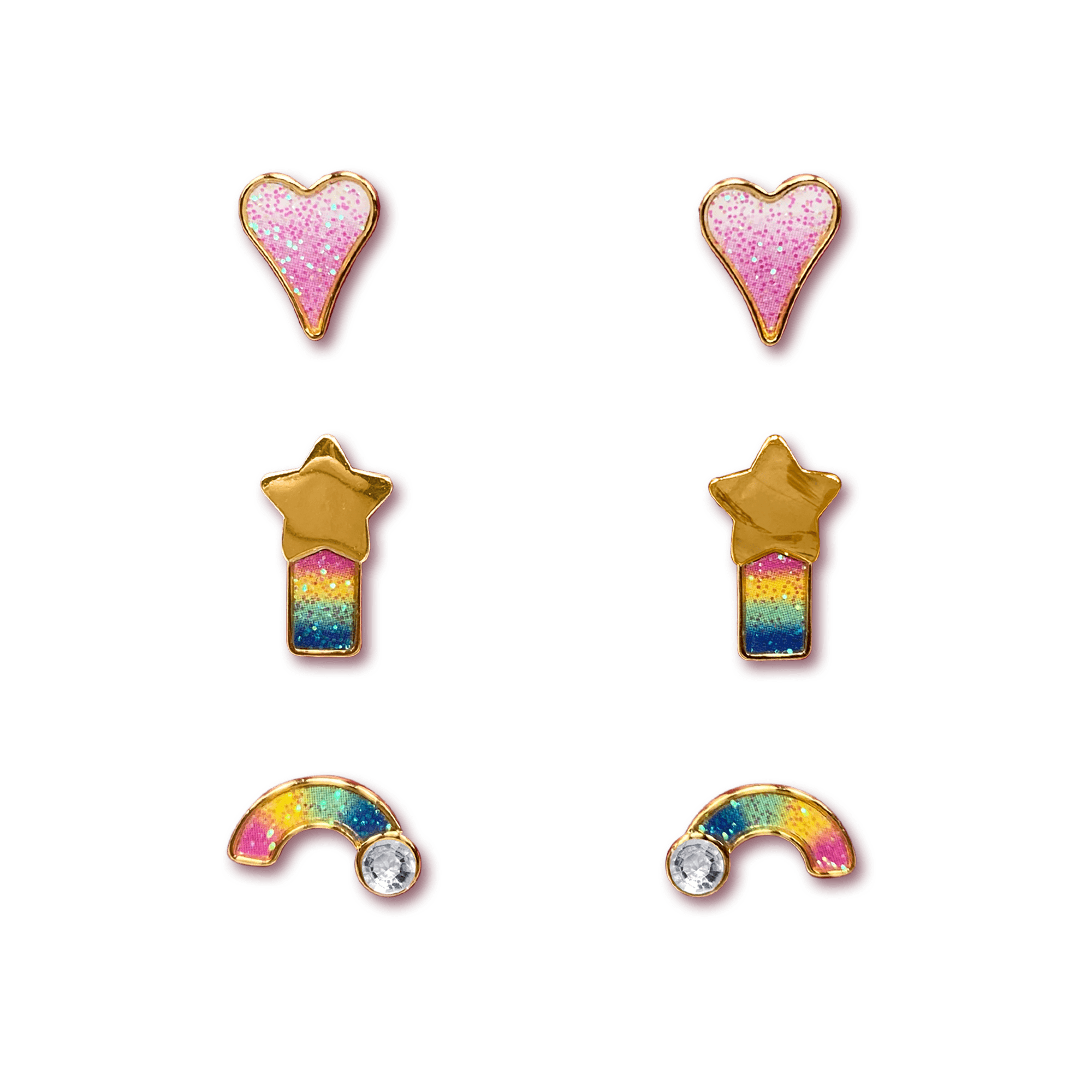 American Girl x Stephanie Gottlieb Golden Glow Earring Set for 18 inch Dolls