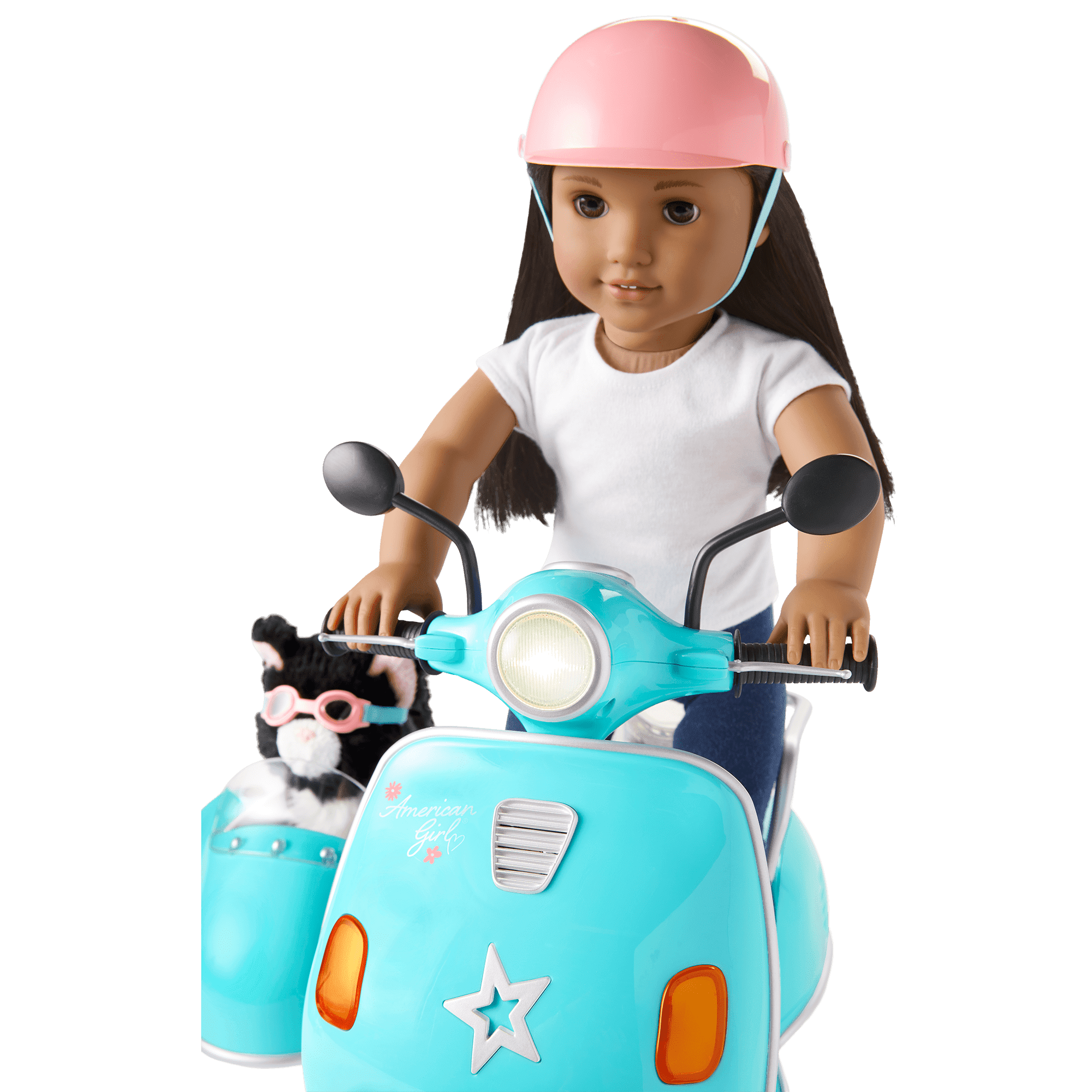 True Blue Scooter Sidecar American Girl