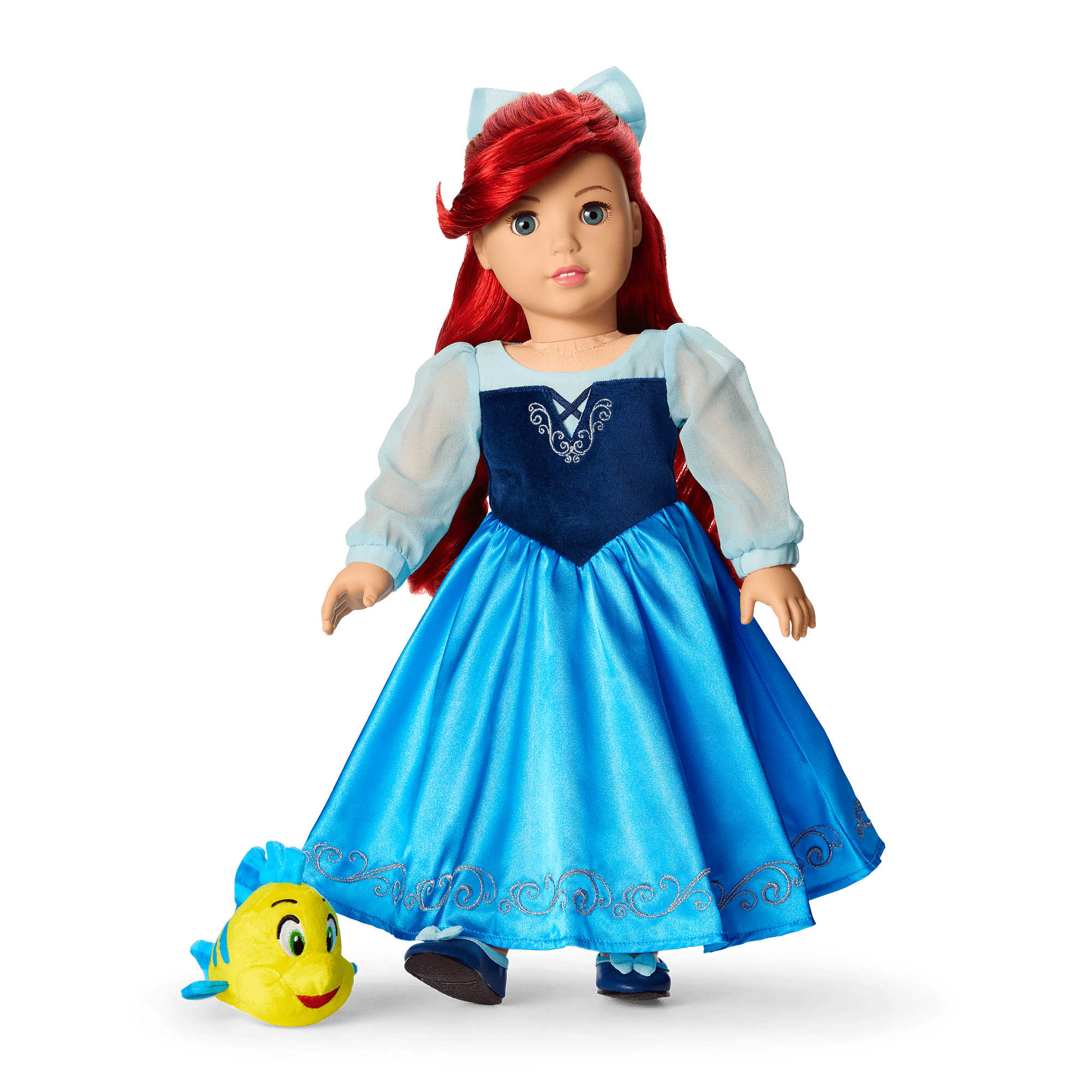 American Girl® Disney Princess Ariel Day Dress, Flounder & Accessories for 18-inch Dolls