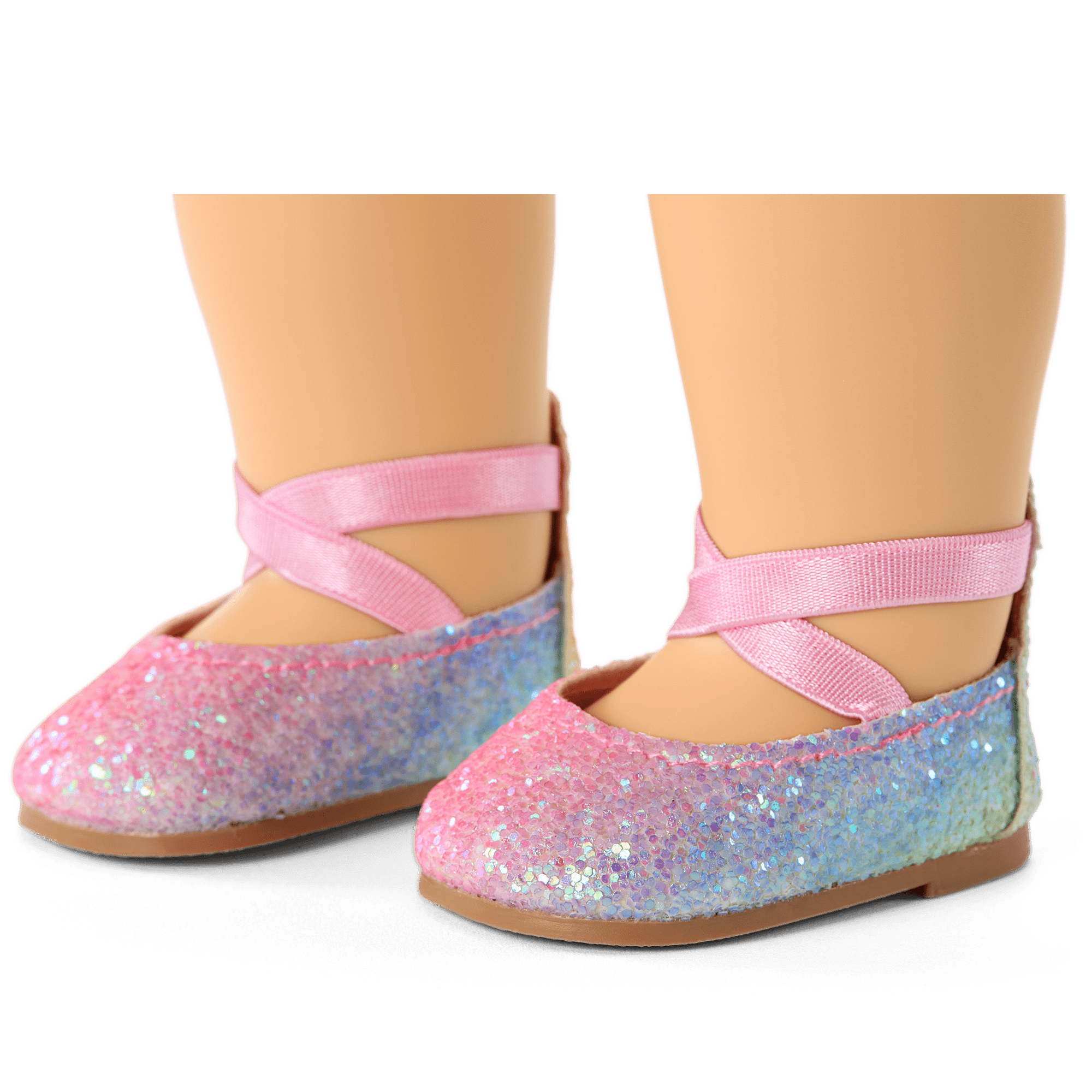 American Girl® Rainbow Glitter Shoes for 18-inch Dolls