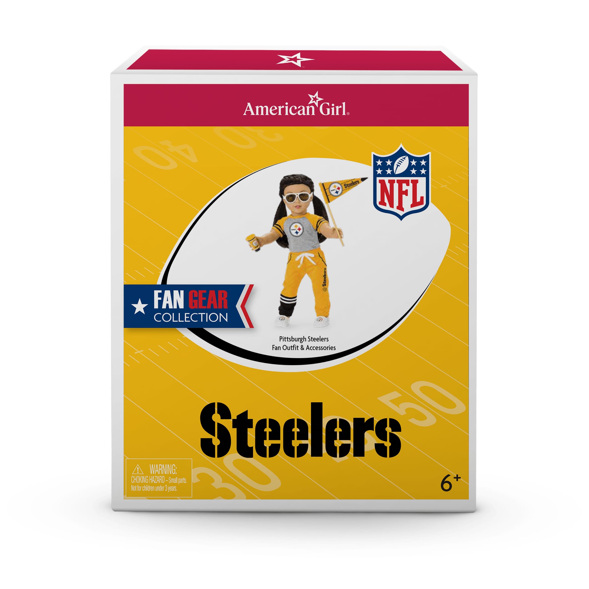NFL Pittsburgh Steelers Fan Gear for Dolls American Girl