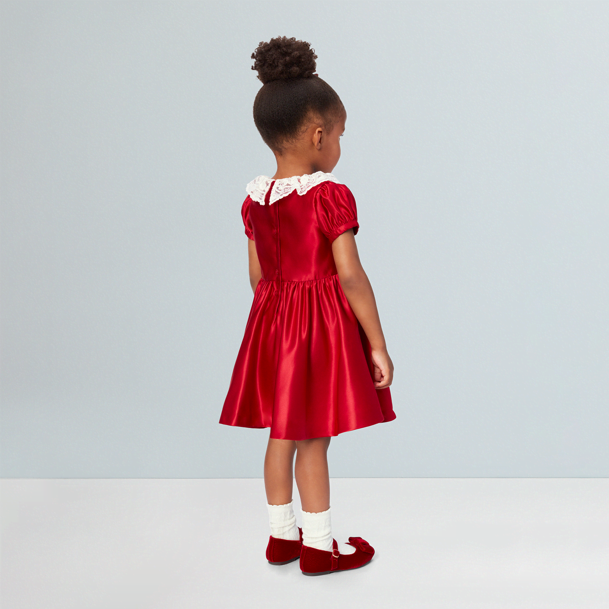 American Girl® x Janie and Jack Holly-Red Party Dress for Little Girls
