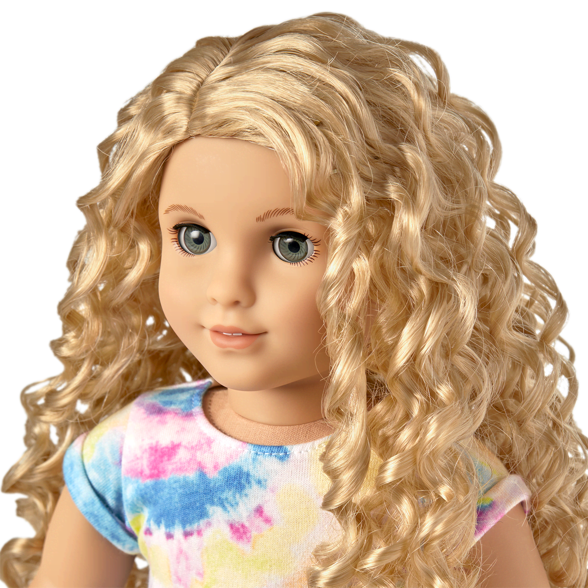 Truly Me™ 18-inch Doll #115 with curly blonde hair