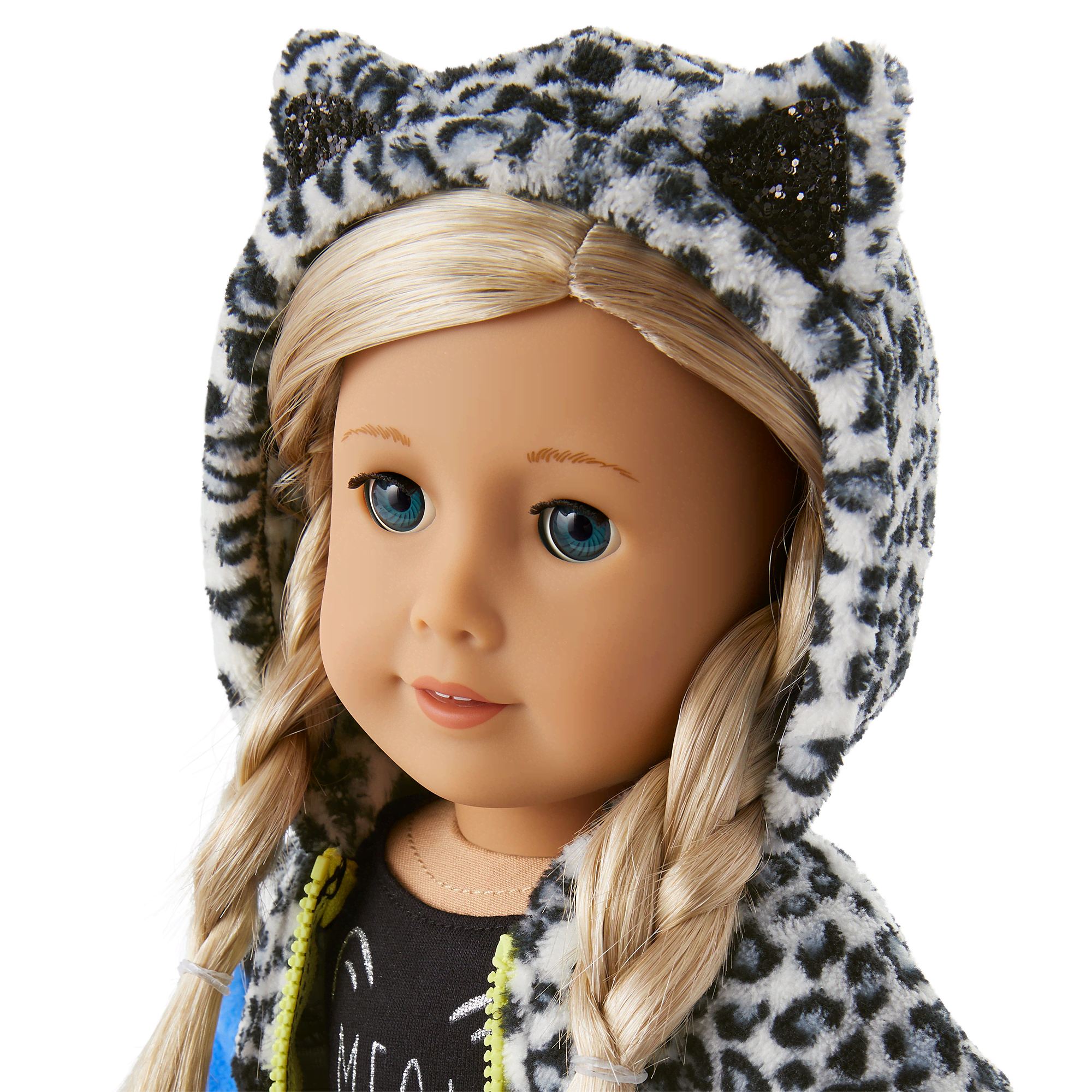 Snow Leopard Hoodie for 18-inch Dolls