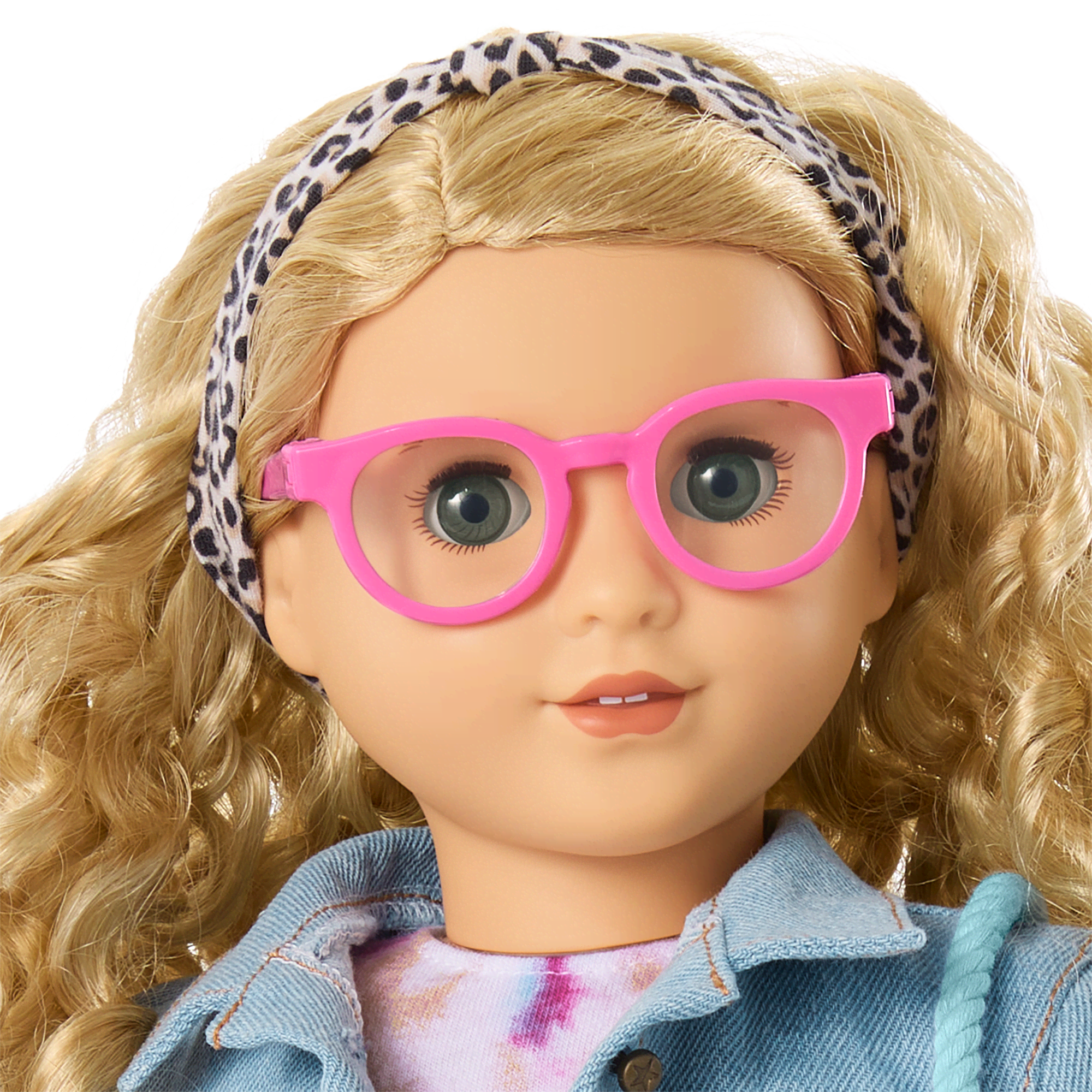 Petal-Pink Glasses for 18-inch Dolls