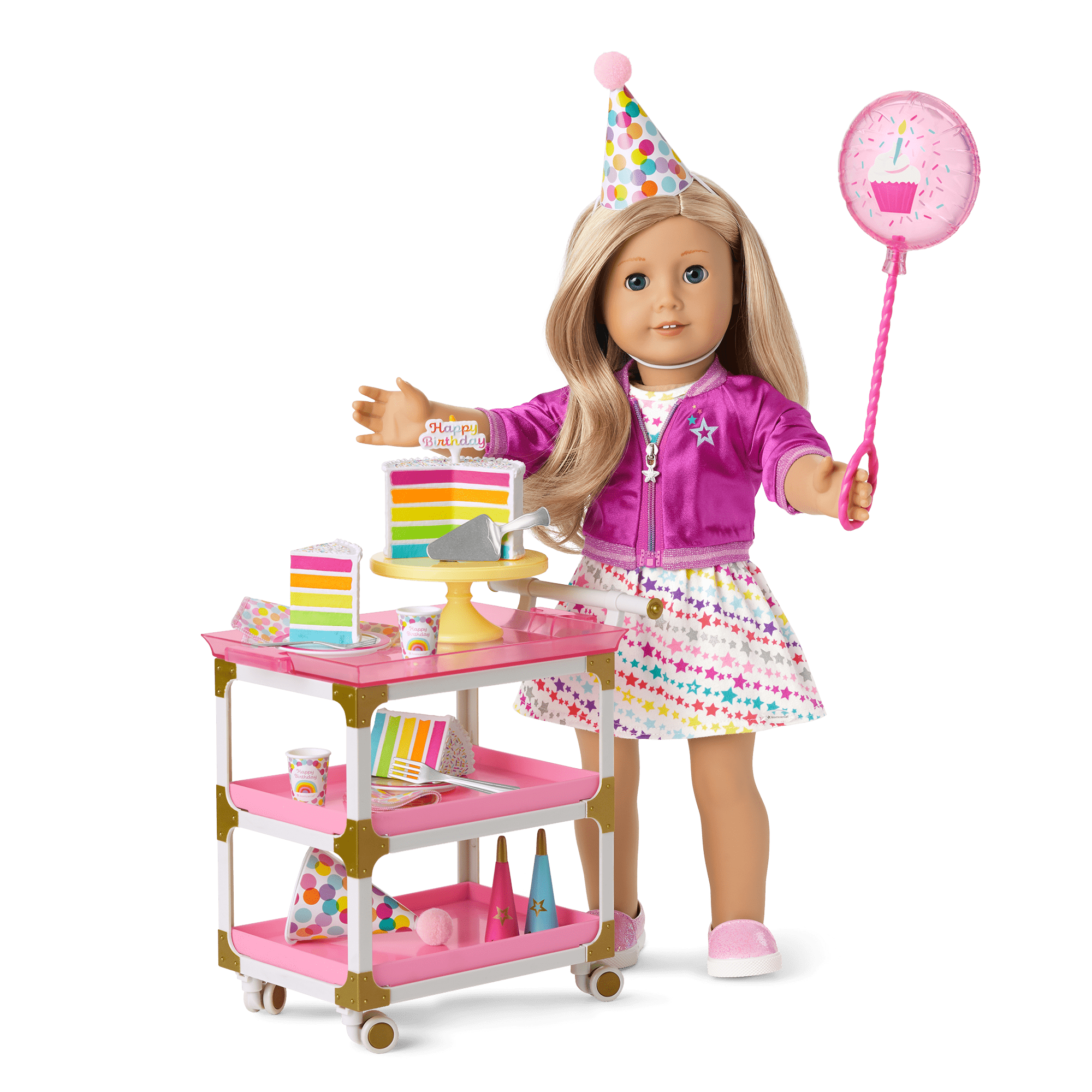 American Girl® Birthday Cart & Accessories