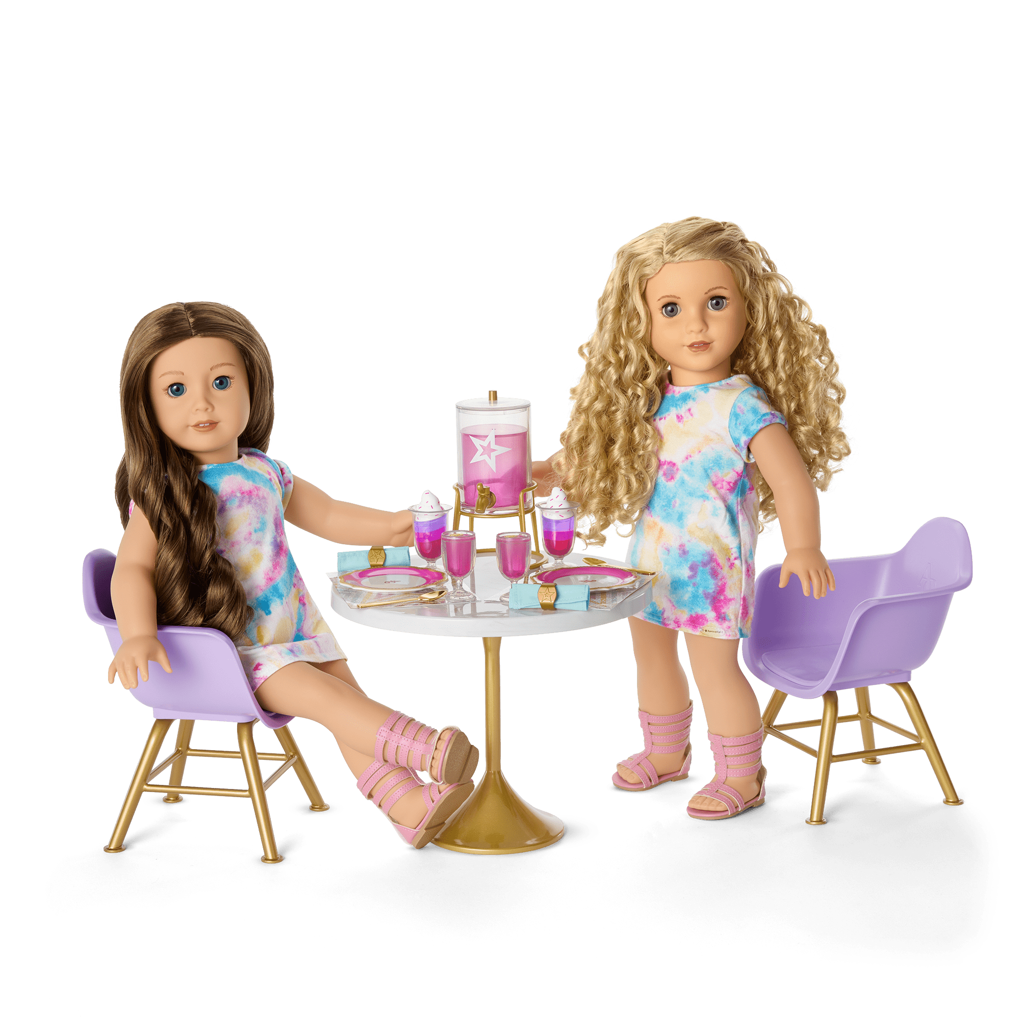 Kitchen Table for Two Set for 18-inch Dolls