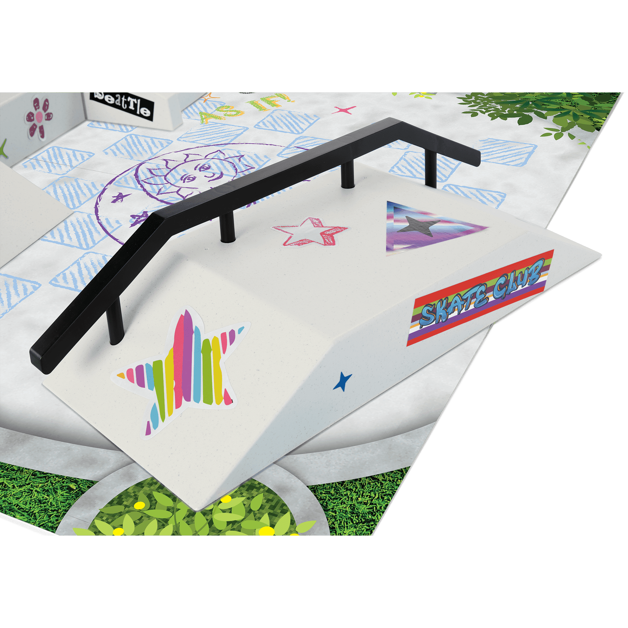 Isabel™ & Nicki's™ 2-in-1 Tennis Court & Skate Spot for 18-inch Dolls (Historical Characters