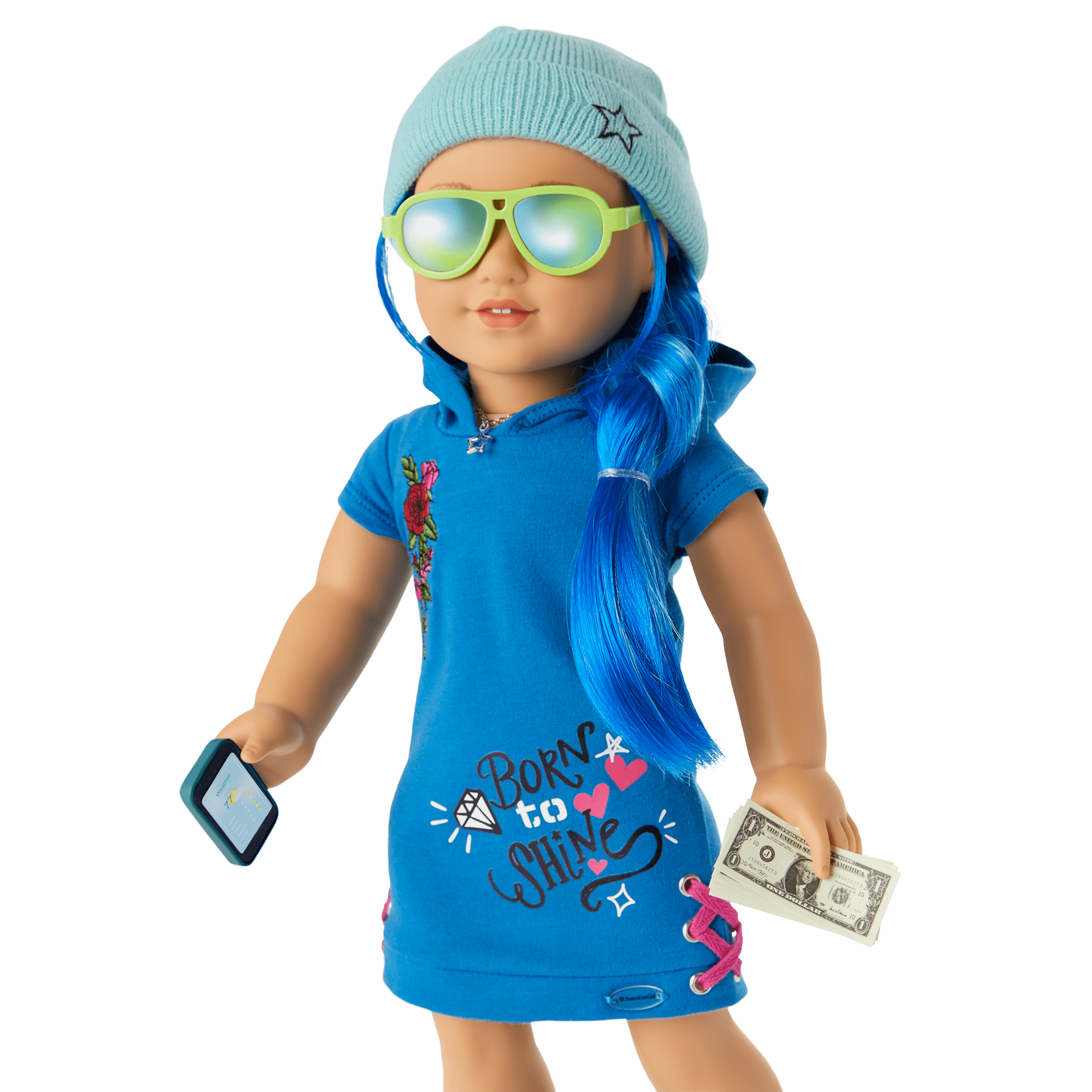 Truly Me™ Doll #90 in Skater Dress + Chic & Stylish Accessories