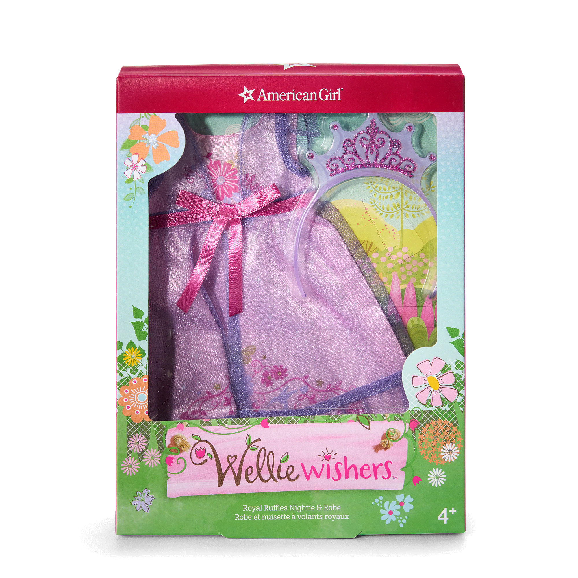 Royal Ruffles Nightie & Robe for WellieWishers™ Dolls