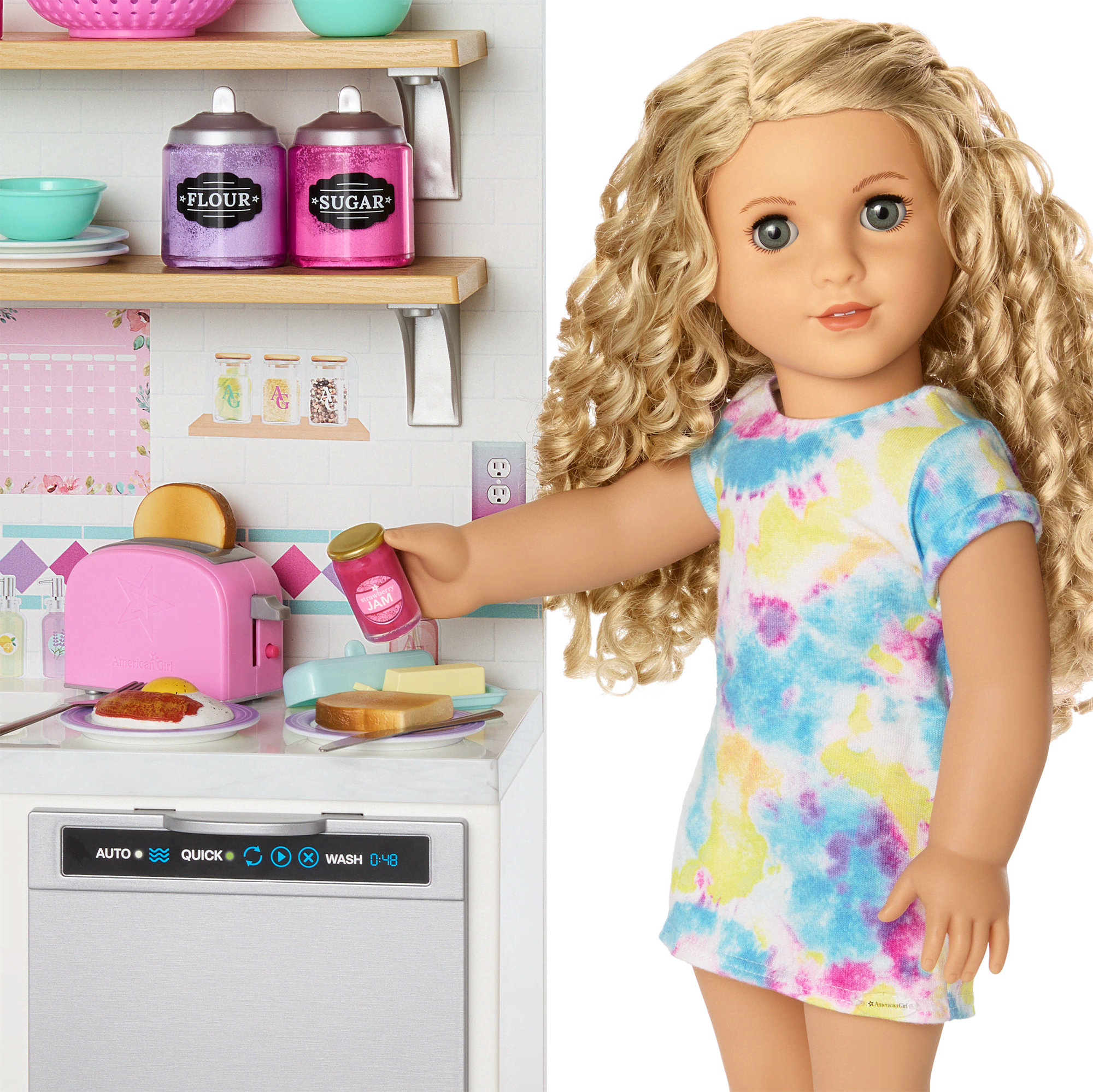 Breakfast for Two Set for 18-inch Dolls
