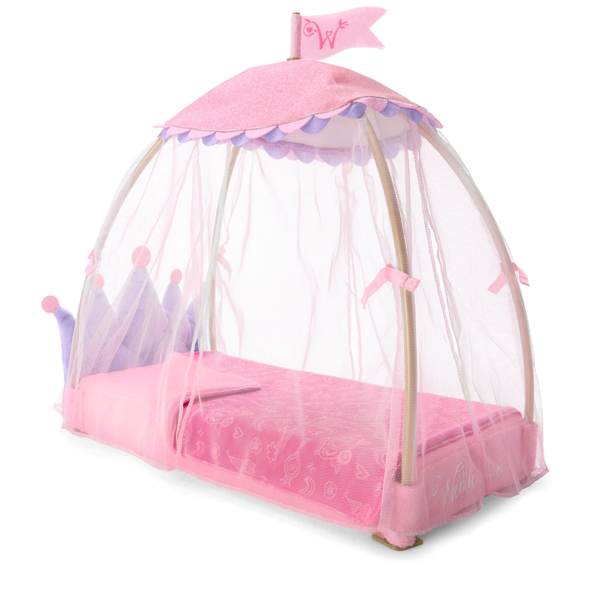 Royal Canopy Bed for WellieWishers™ Dolls