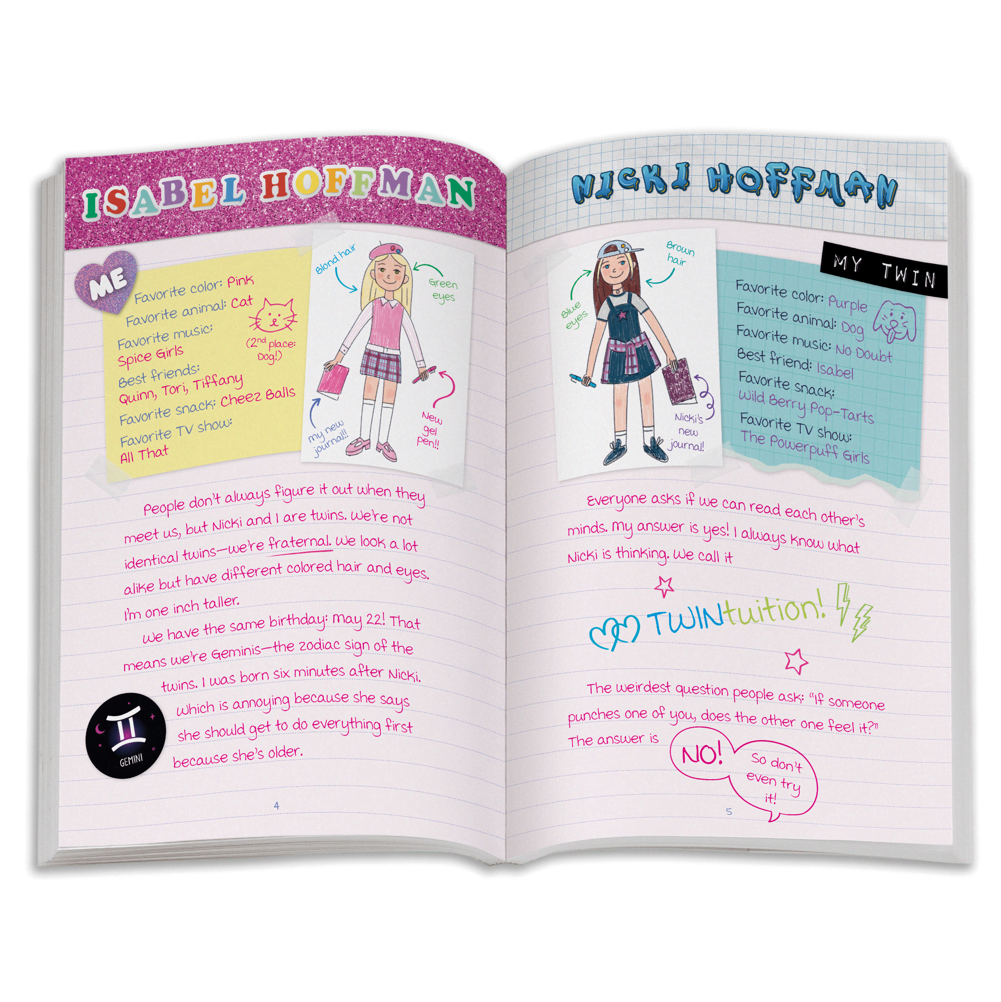 ’90s Twins Isabel’s™ Tennis Gift Set (Historical Characters)