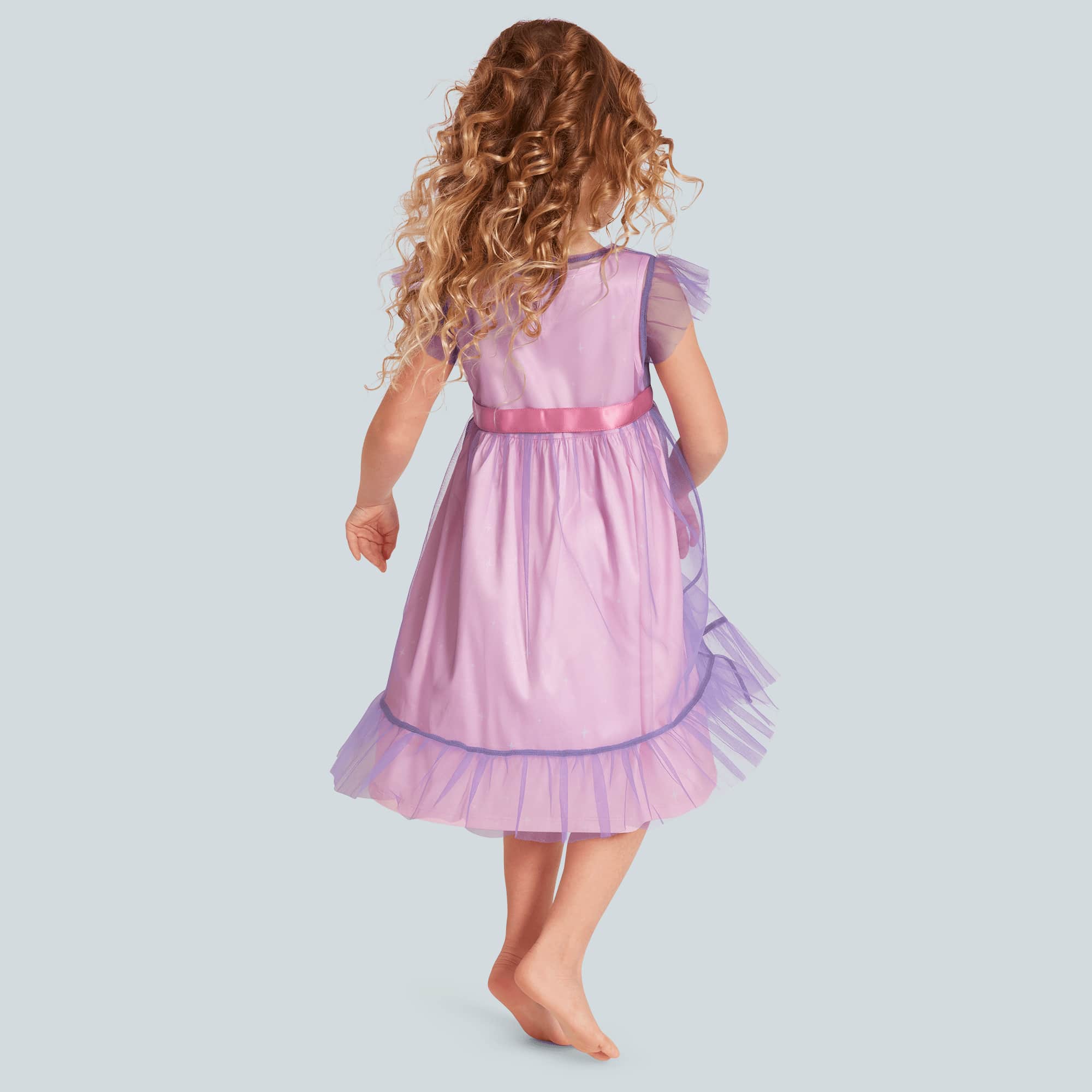Royal Ruffles Nightie & Robe for Little Girls