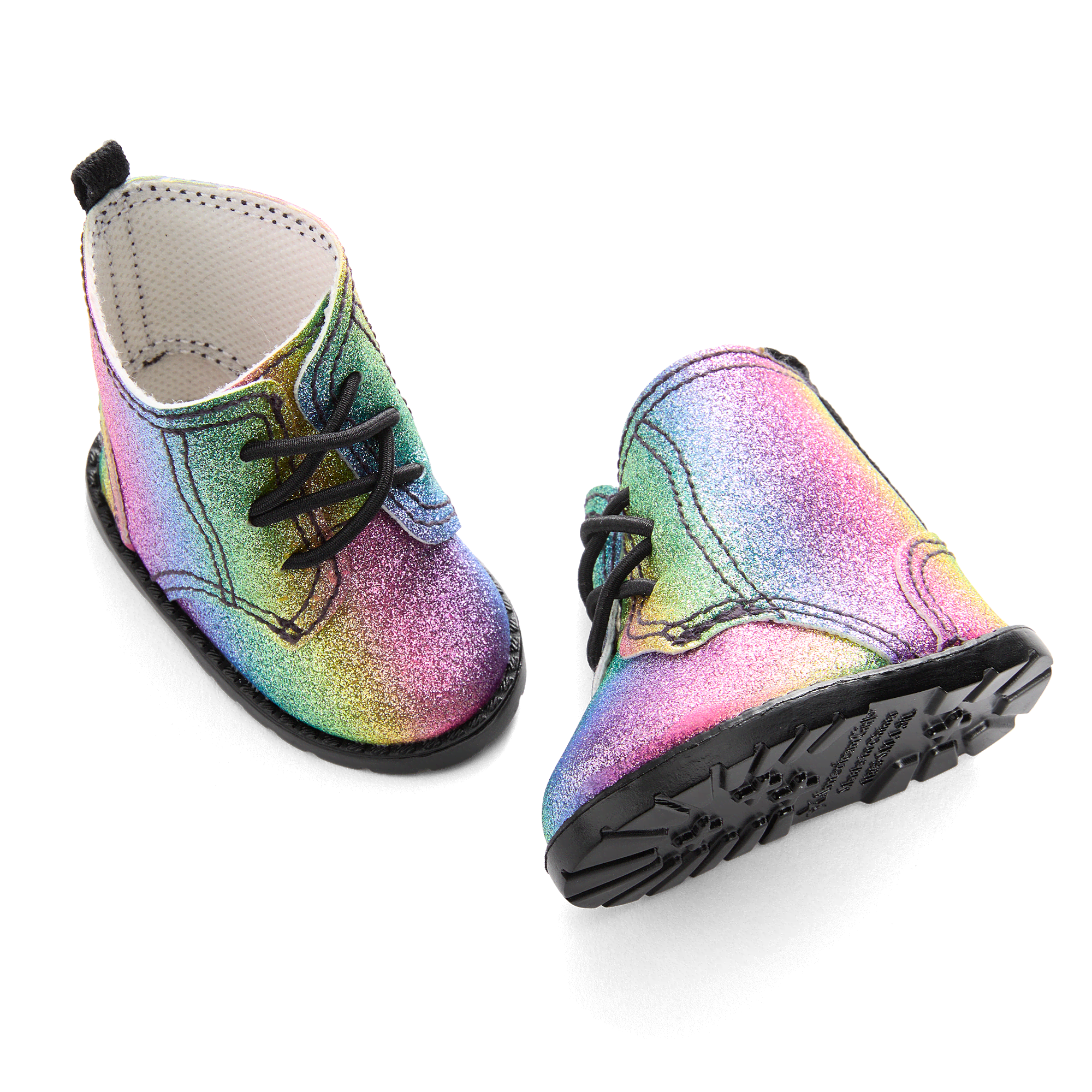 Glittery Rainbow Boots for 18-inch Dolls American Girl®