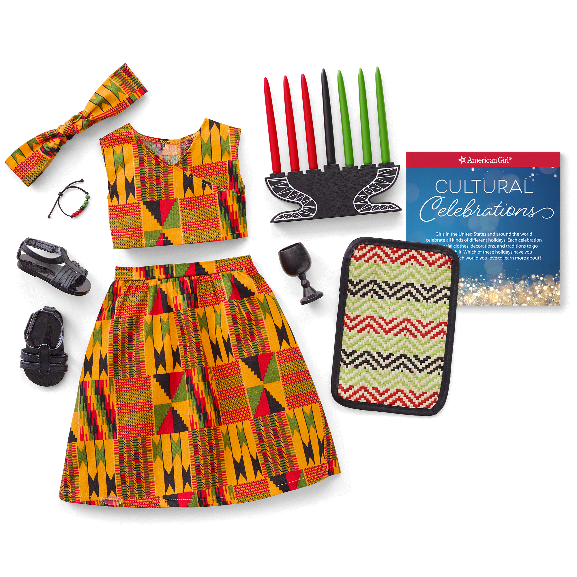 Kwanzaa Celebration Outfit for 18-inch Dolls