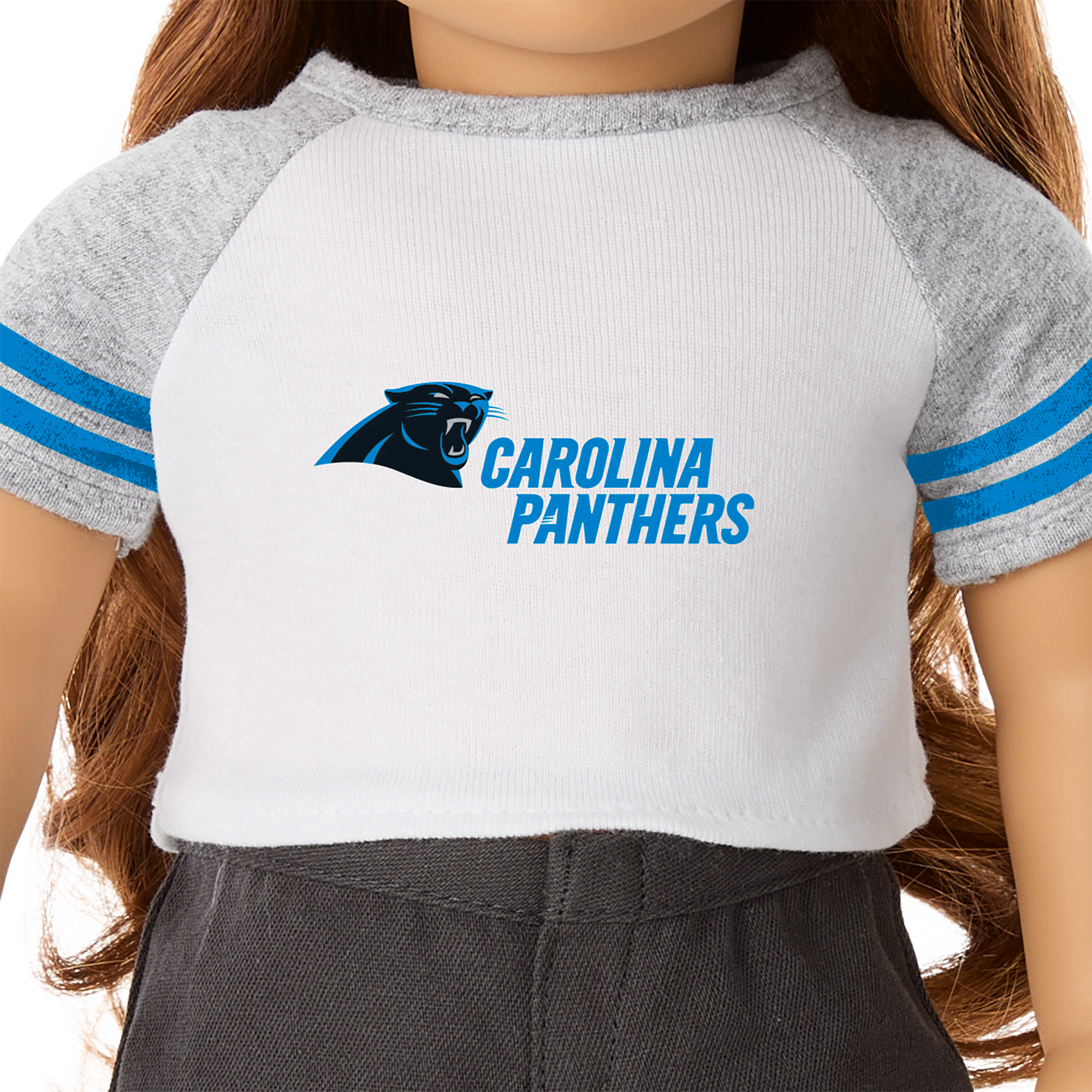 American Girl® x NFL Carolina Panthers Fan Tee for 18-inch Dolls