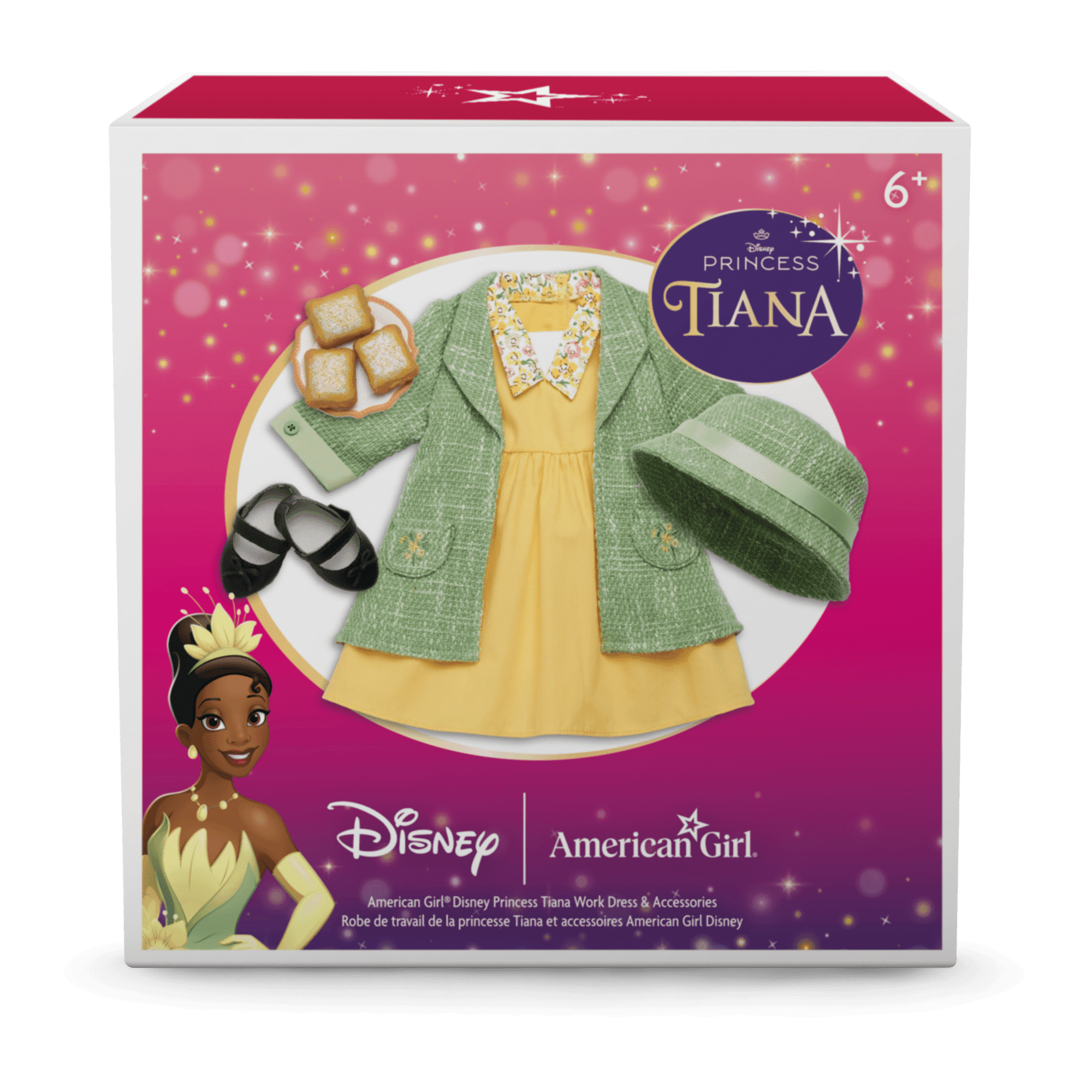 American Girl® Disney Princess Tiana Work Dress & Accessories for 18-inch Dolls