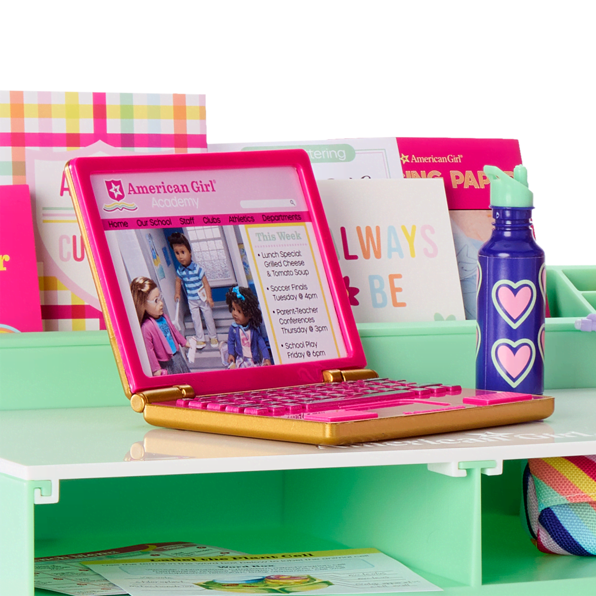 american girl doll backpack and laptop Dress Along Dolly 3pc Tech Set for 18" Dolls w Cell Phone, Computer Tablet, Accessory Bag- Premium Durable Metal Construction- Perfect Techie Gift Set for Less : Toys This durable metal laptop is made specifically for Dress Along Dolly dolls and is designed to provide hours of imaginative play American Girl | Toys |