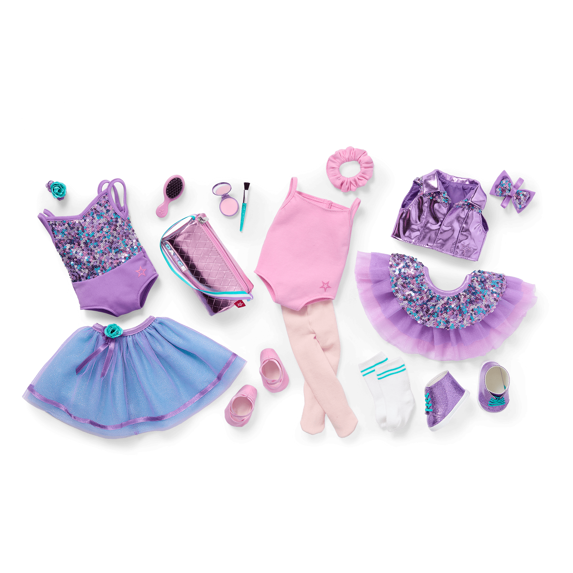 Truly Me™ #111 18-inch Doll & Practice-to-Performance Dance Set