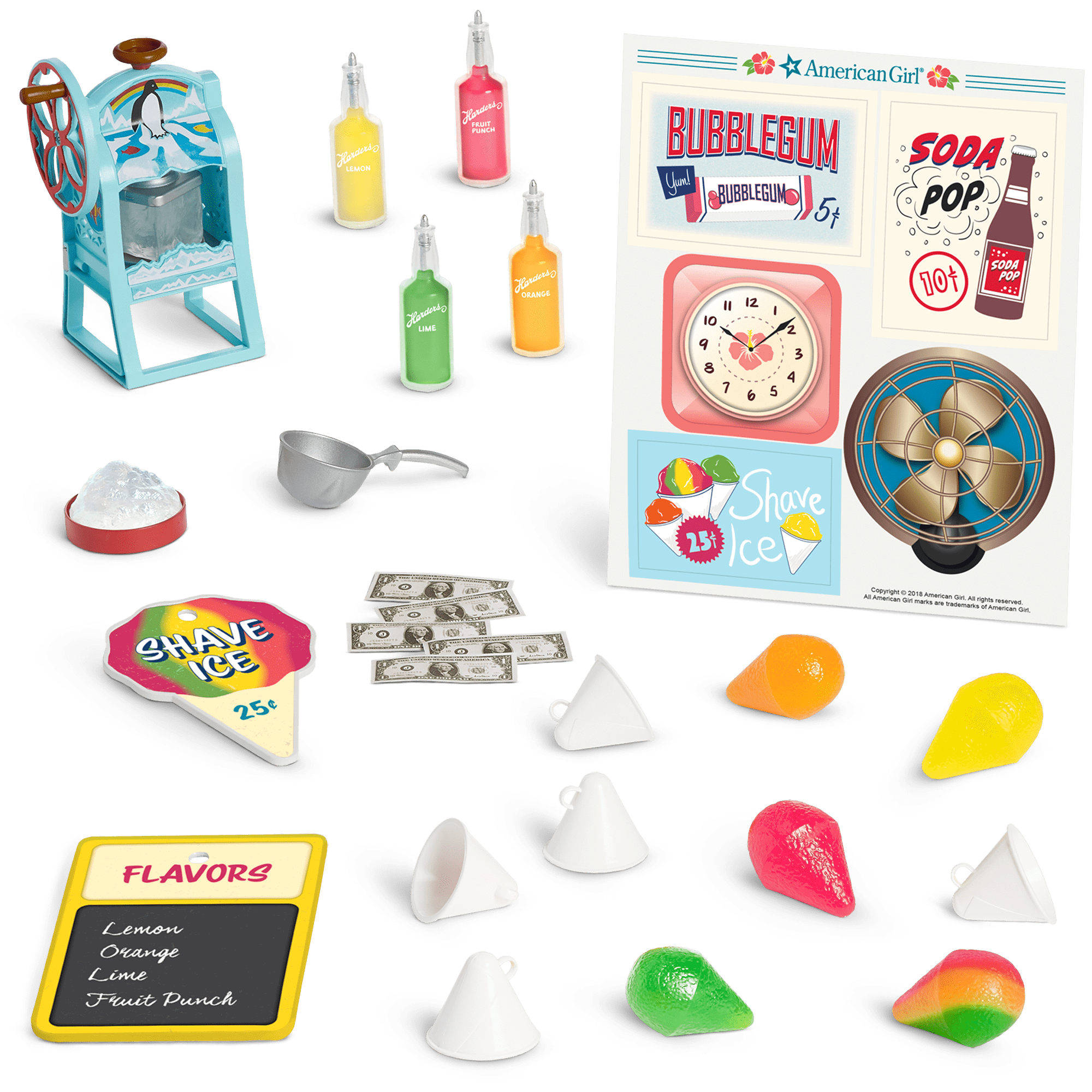 American girl doll shaved ice stand sales