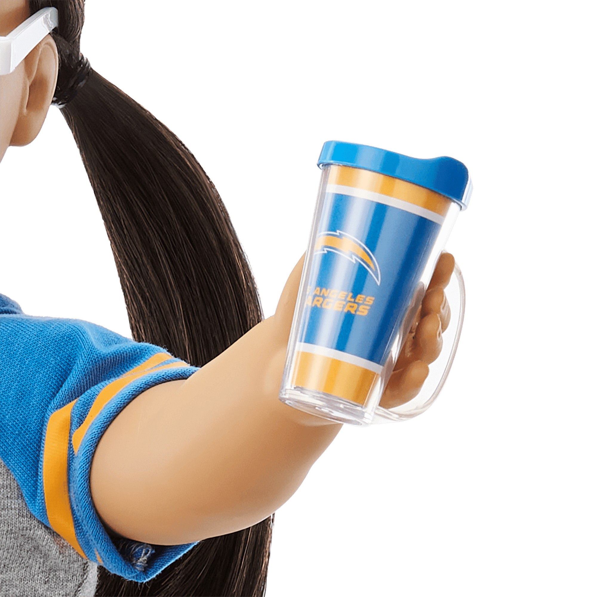 American Girl® x NFL Los Angeles Chargers Fan Outfit & Accessories for 18-inch Dolls