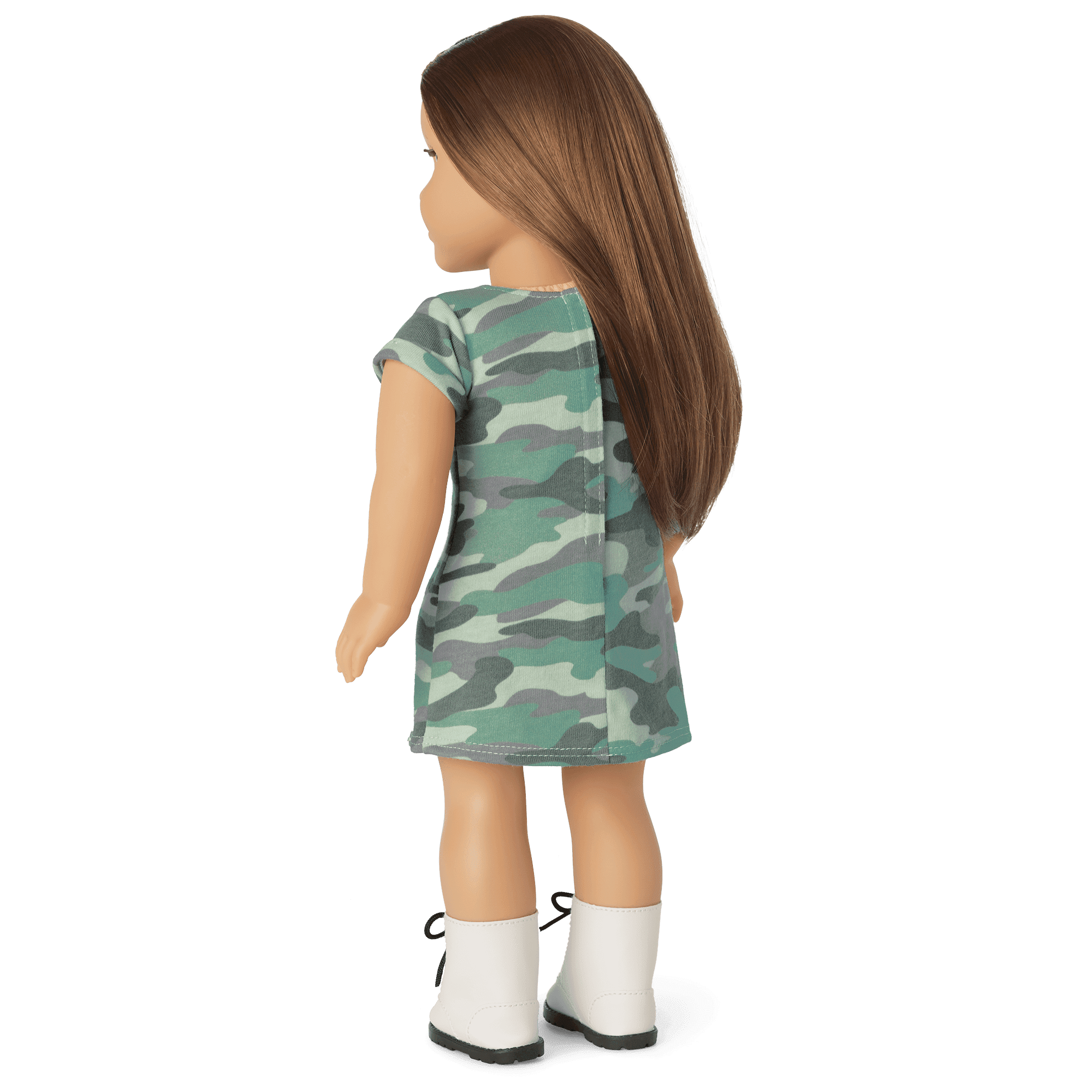 Truly Me™ 18-inch Doll #107 with layered straight brown hair
