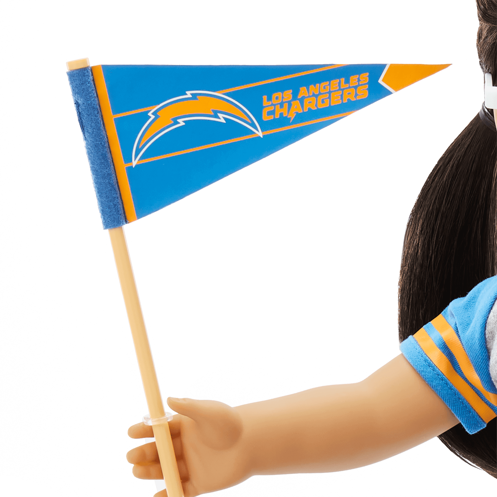 American Girl® x NFL Los Angeles Chargers Fan Outfit & Accessories for 18-inch Dolls