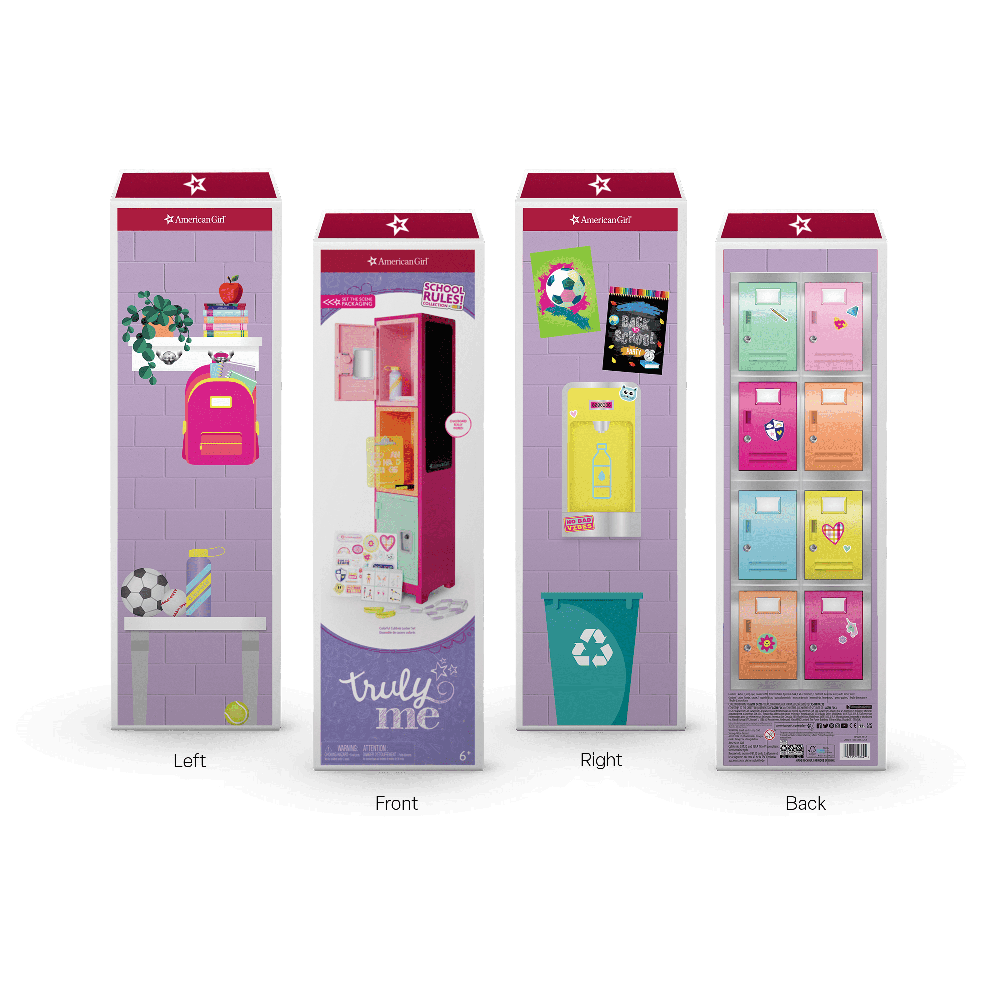 Colorful Cubbies Locker Play Set American Girl