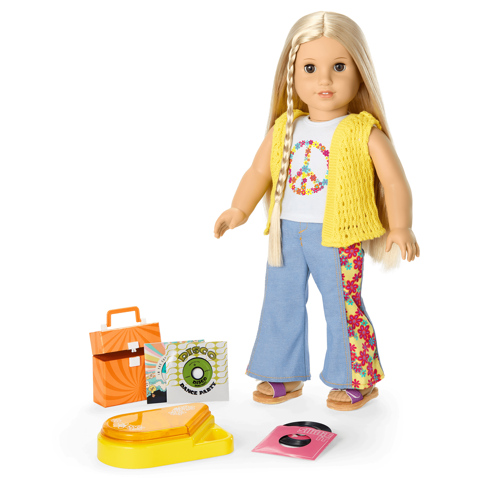 Julie’s™ Record Player & Accessories for 18-inch Dolls (Historical Characters)
