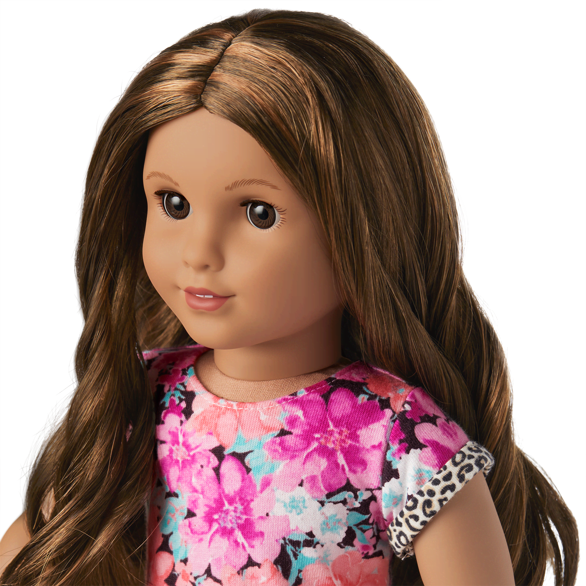 Truly Me™ 18-inch Doll #117 with wavy dark-brown hair