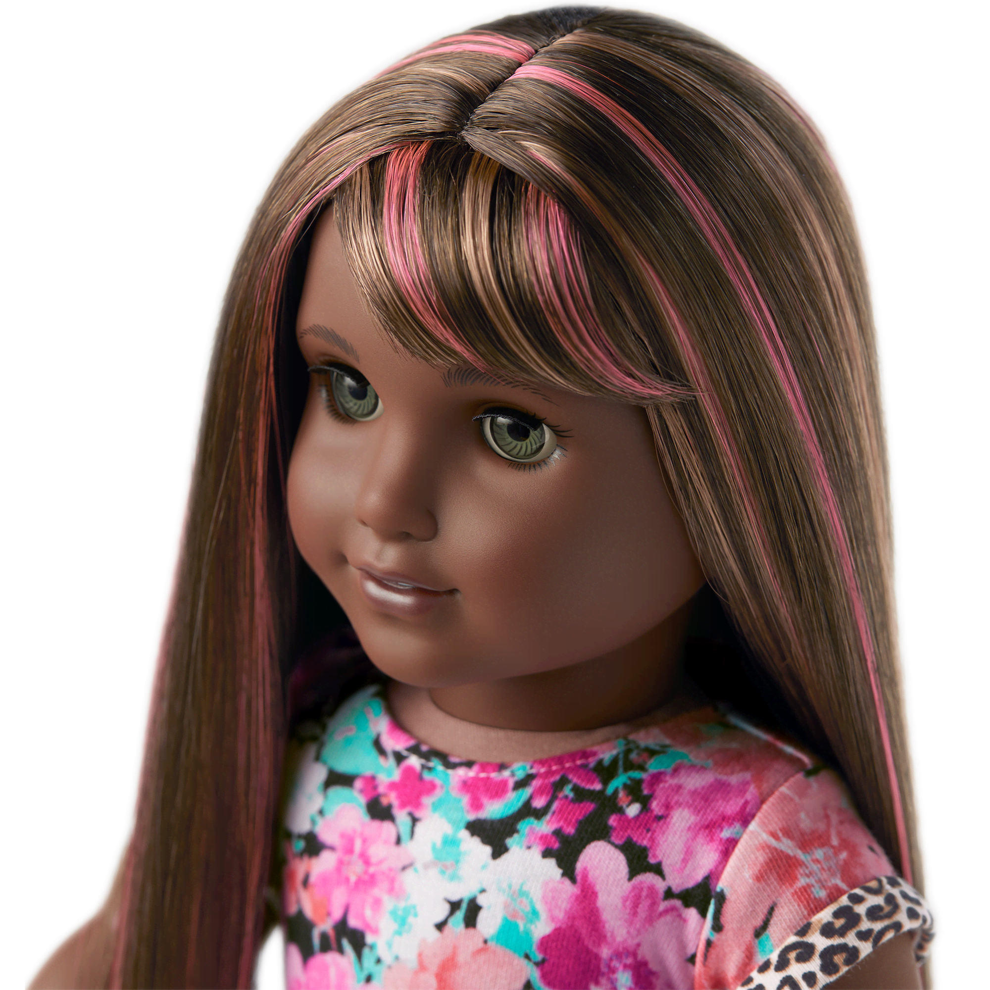 Truly Me™ 18-inch Doll #109 with straight dark-brown hair with bangs