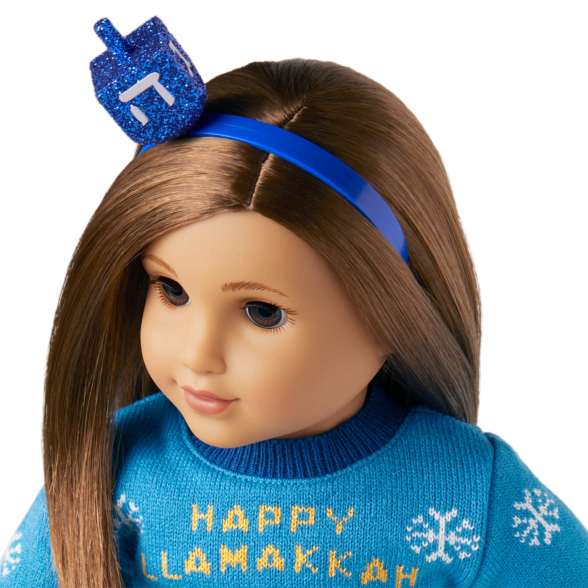 Silly Hanukkah Sweater for 18-inch Dolls
